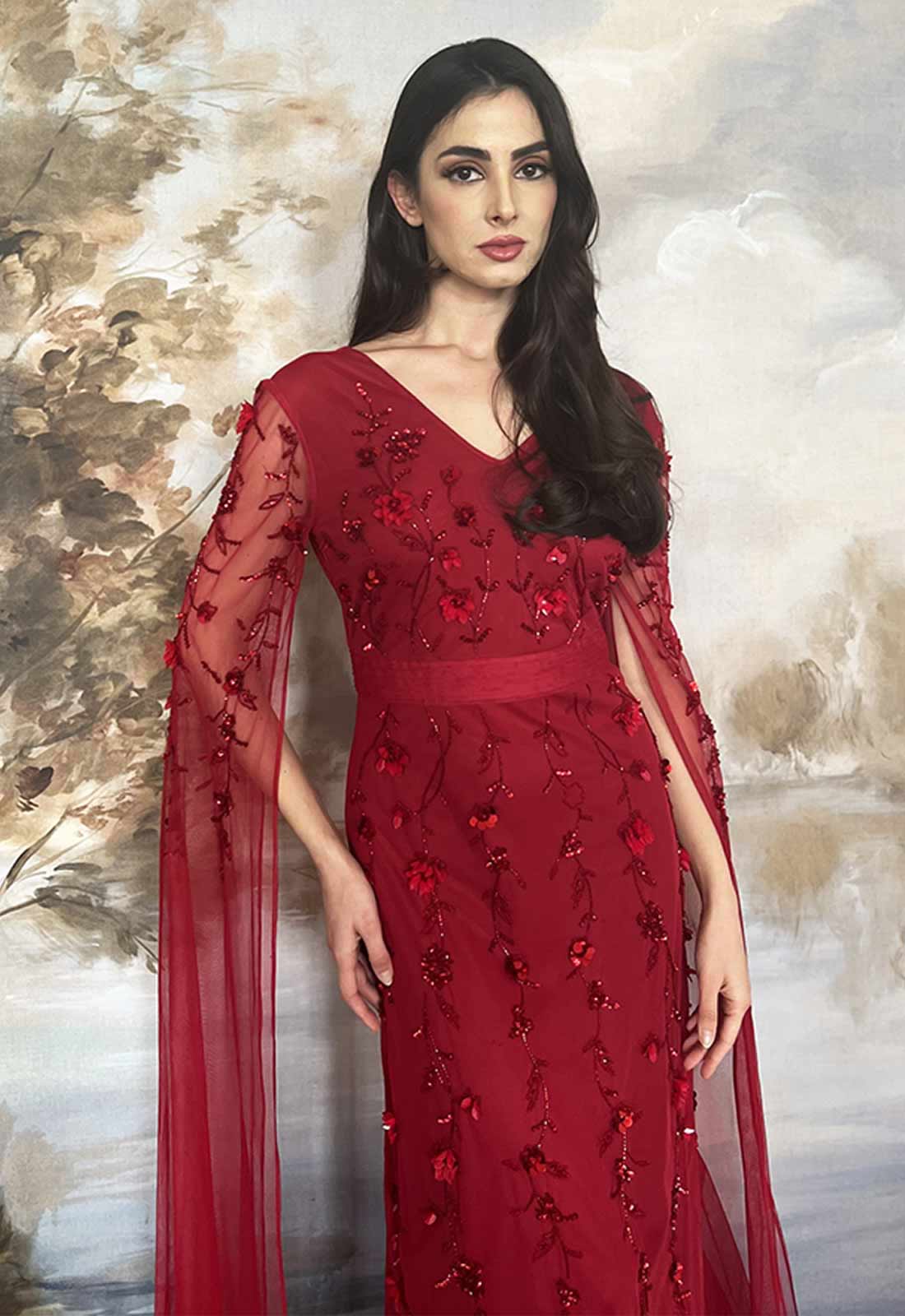 Raishma Couture Red Betsy Gown - Image 4