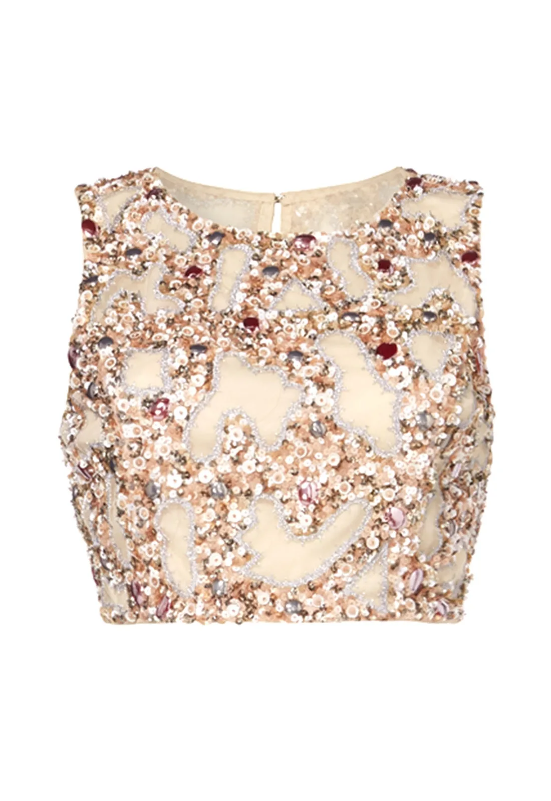 Raishma Embellished Crop Top in Blush - Image 6