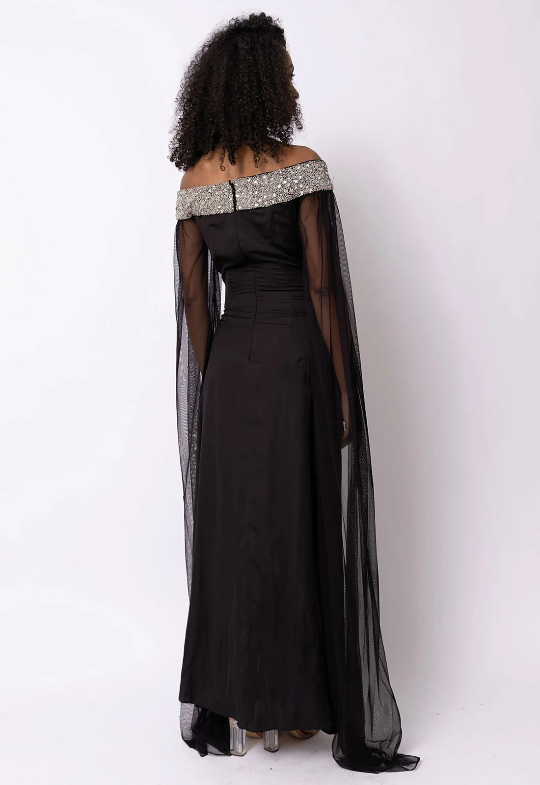 Raishma Couture Black Isabella Maxi Dress - Image 3