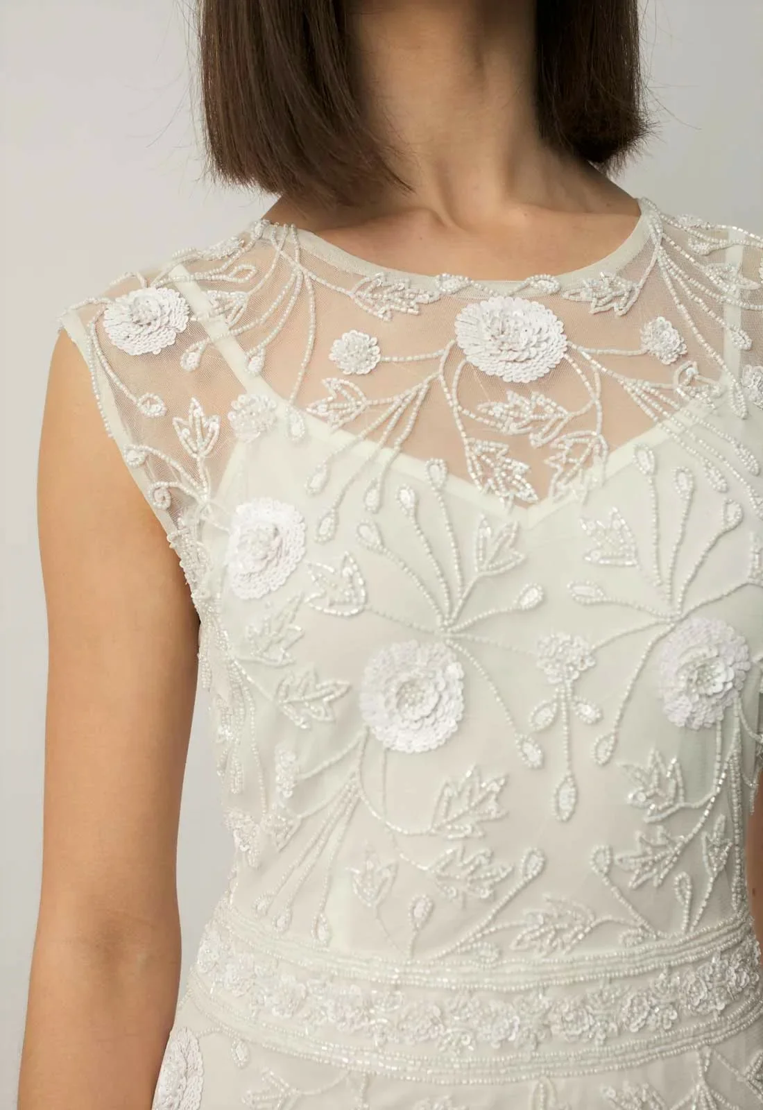 Raishma Ivory Alice Beaded Gown - Image 3