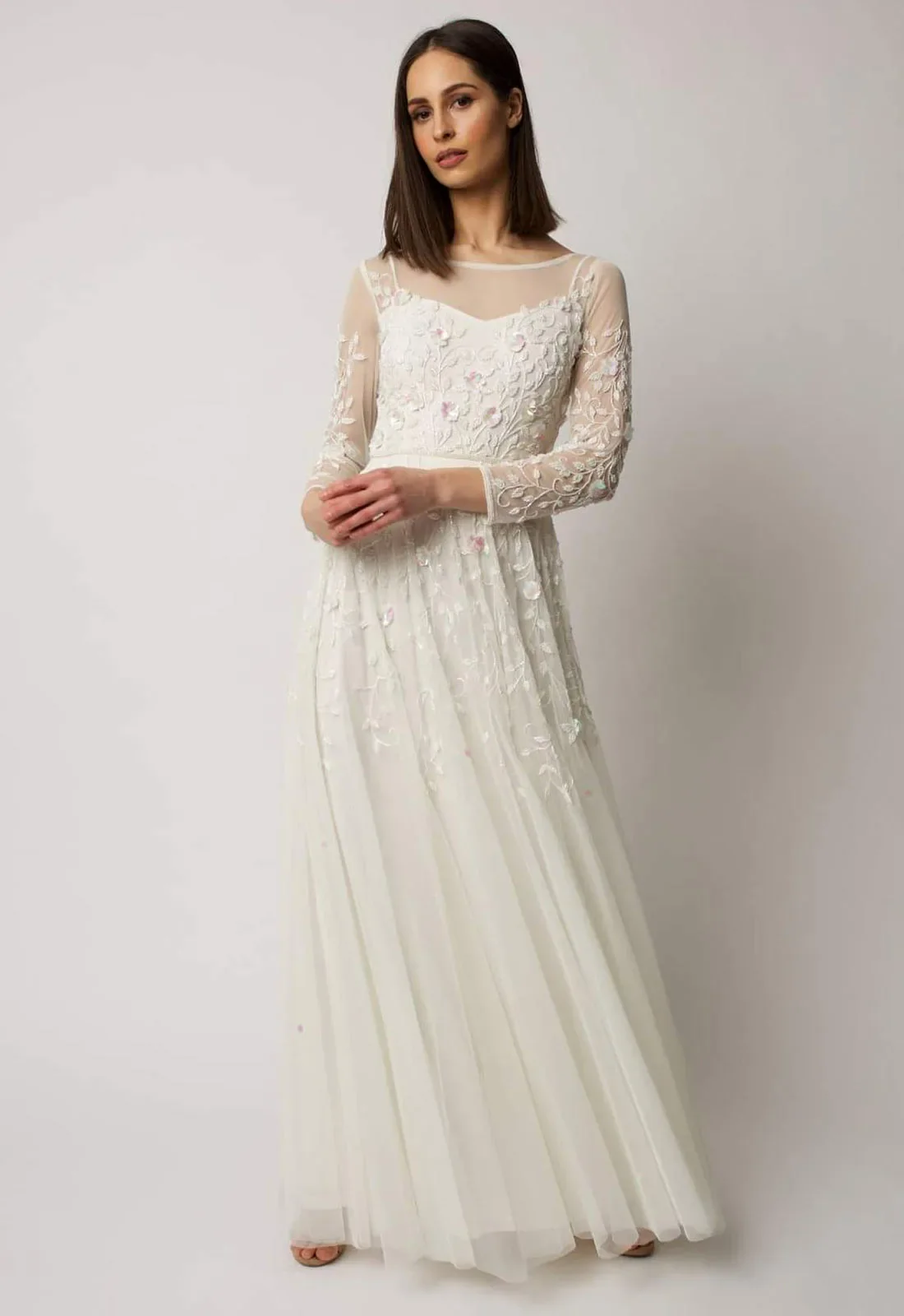 Raishma Ivory Ivy Floral Maxi Dress - Image 3