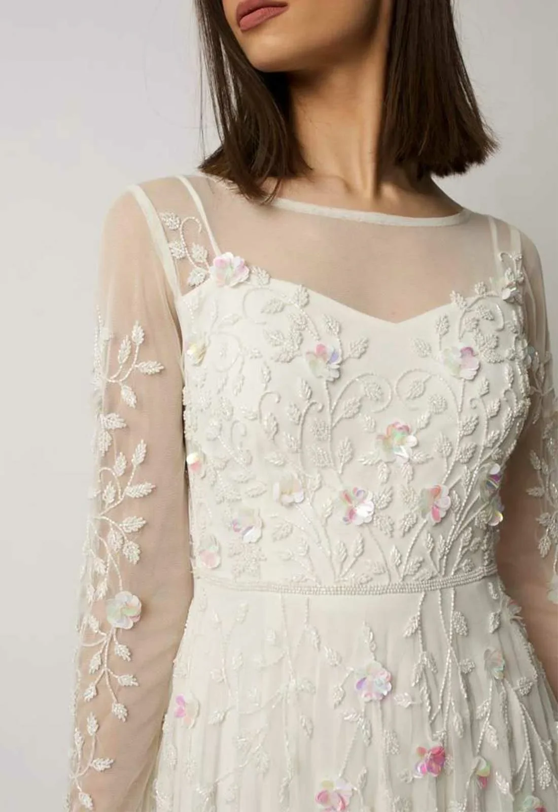 Raishma Ivory Ivy Floral Maxi Dress - Image 5