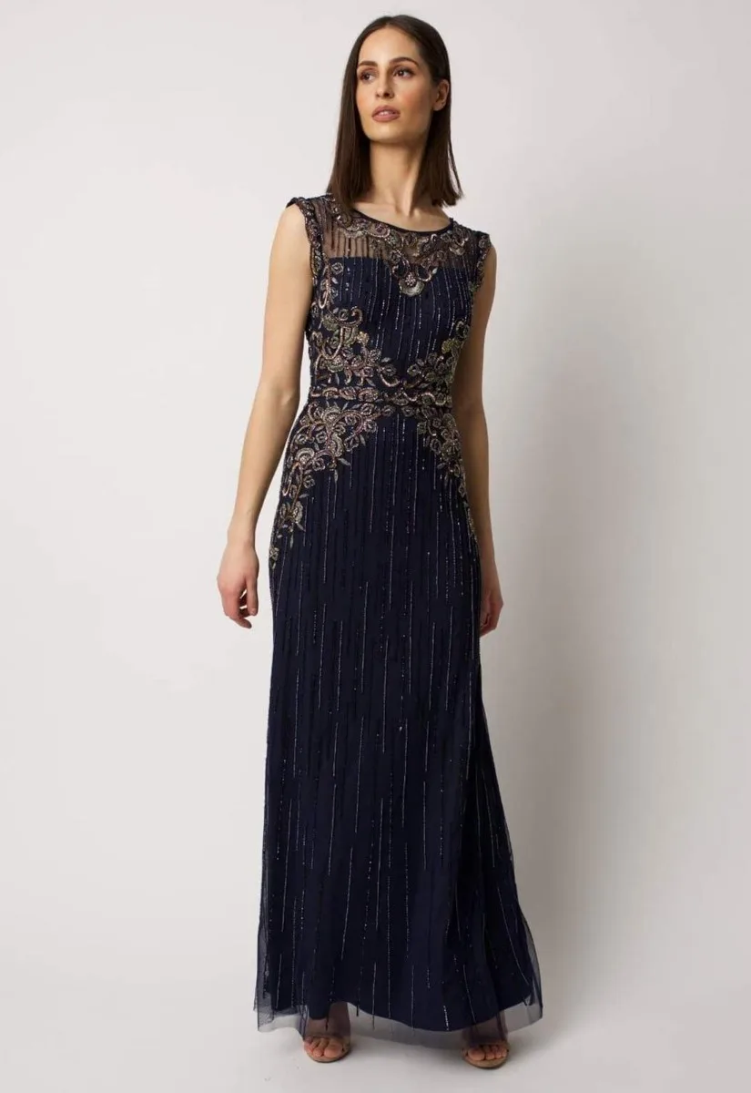 Raishma Navy Mason Maxi Dress - Image 5
