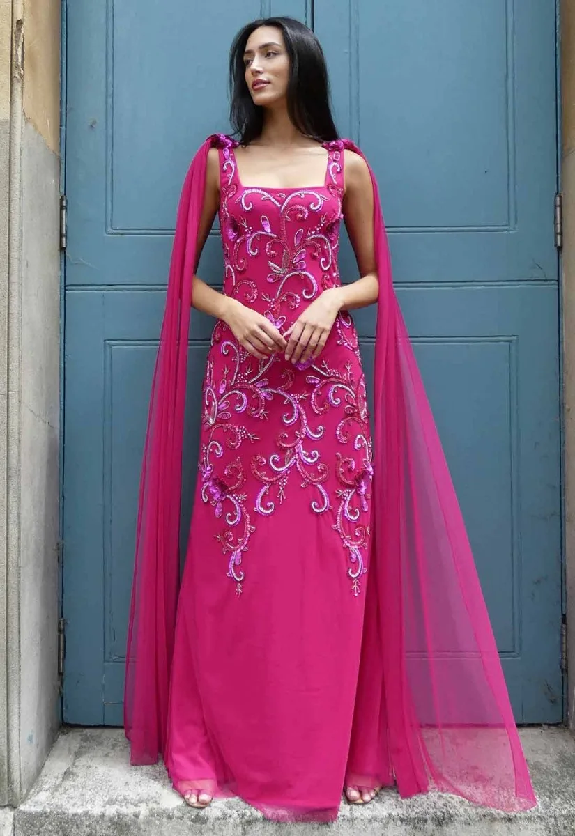 Raishma Pink Halina Evening Dress - Image 10