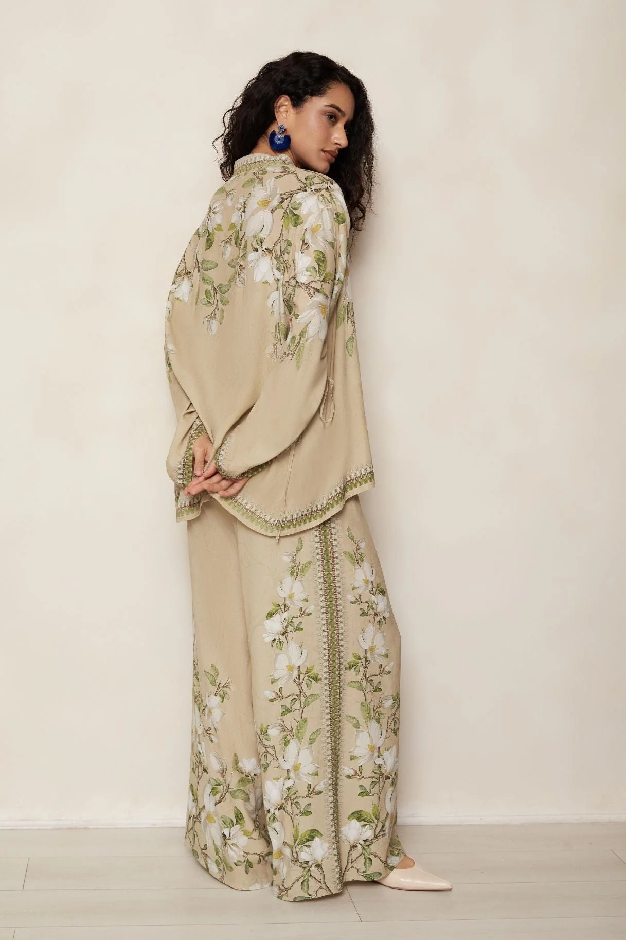 Raishma Studio Blue Hilda Biscuit Shirt - Image 3