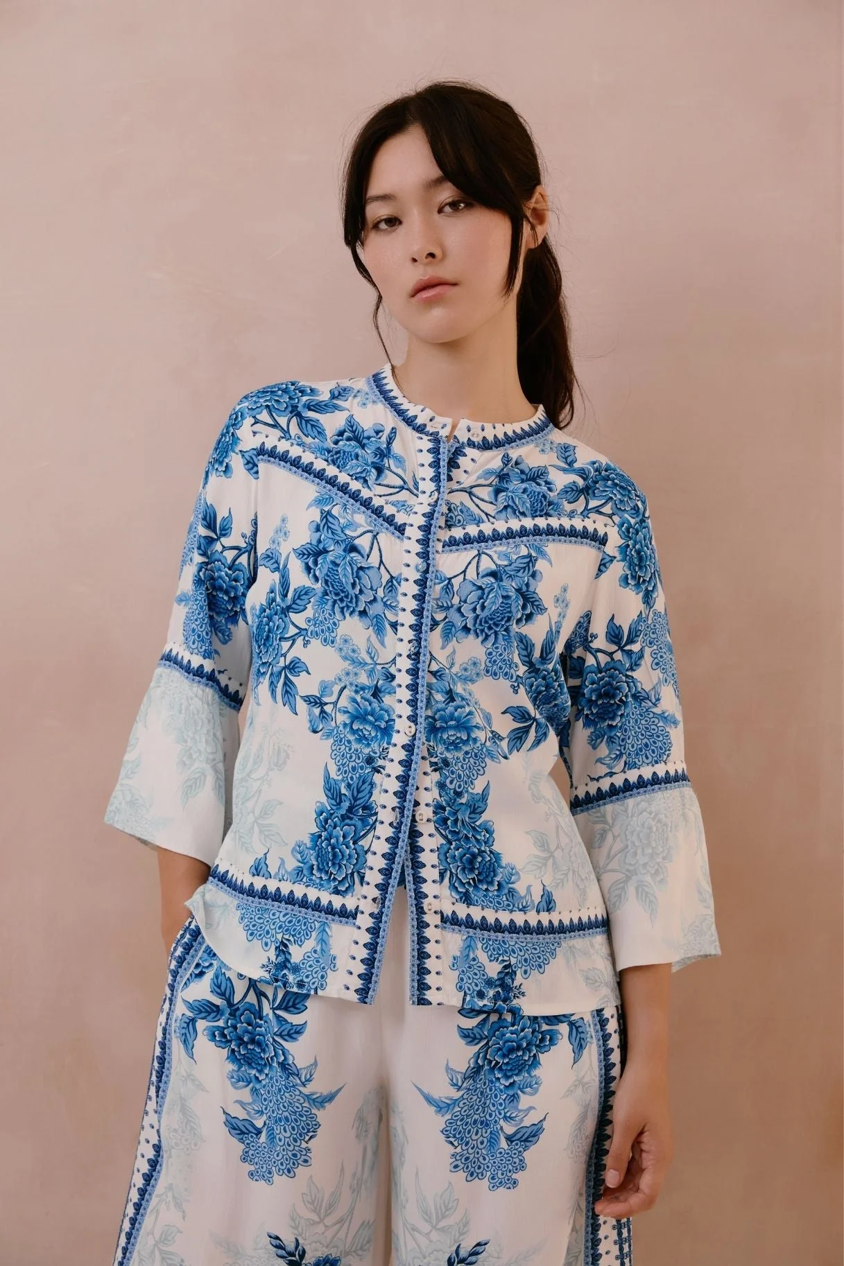 Raishma Studio Blue Myra Shirt
