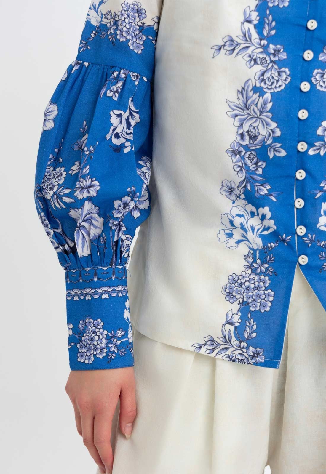 Raishma Studio Blue Serena Shirt - Image 3