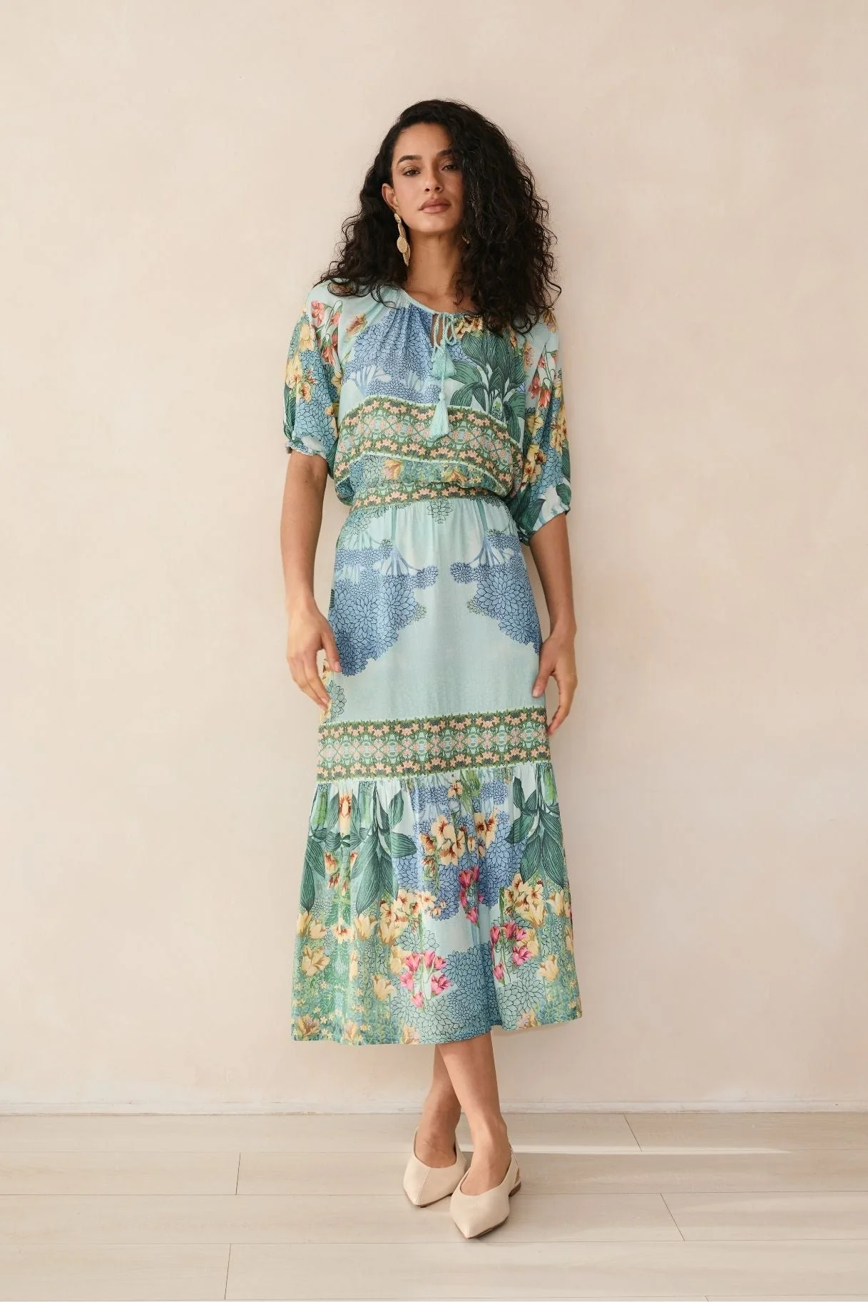 Raishma Studio Blue Tracy Skirt