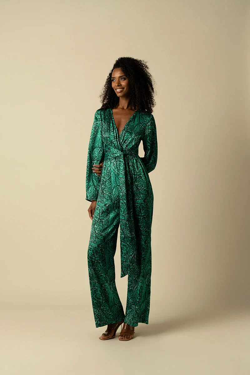 Raishma Studio Green Blake Green Jumpsuit