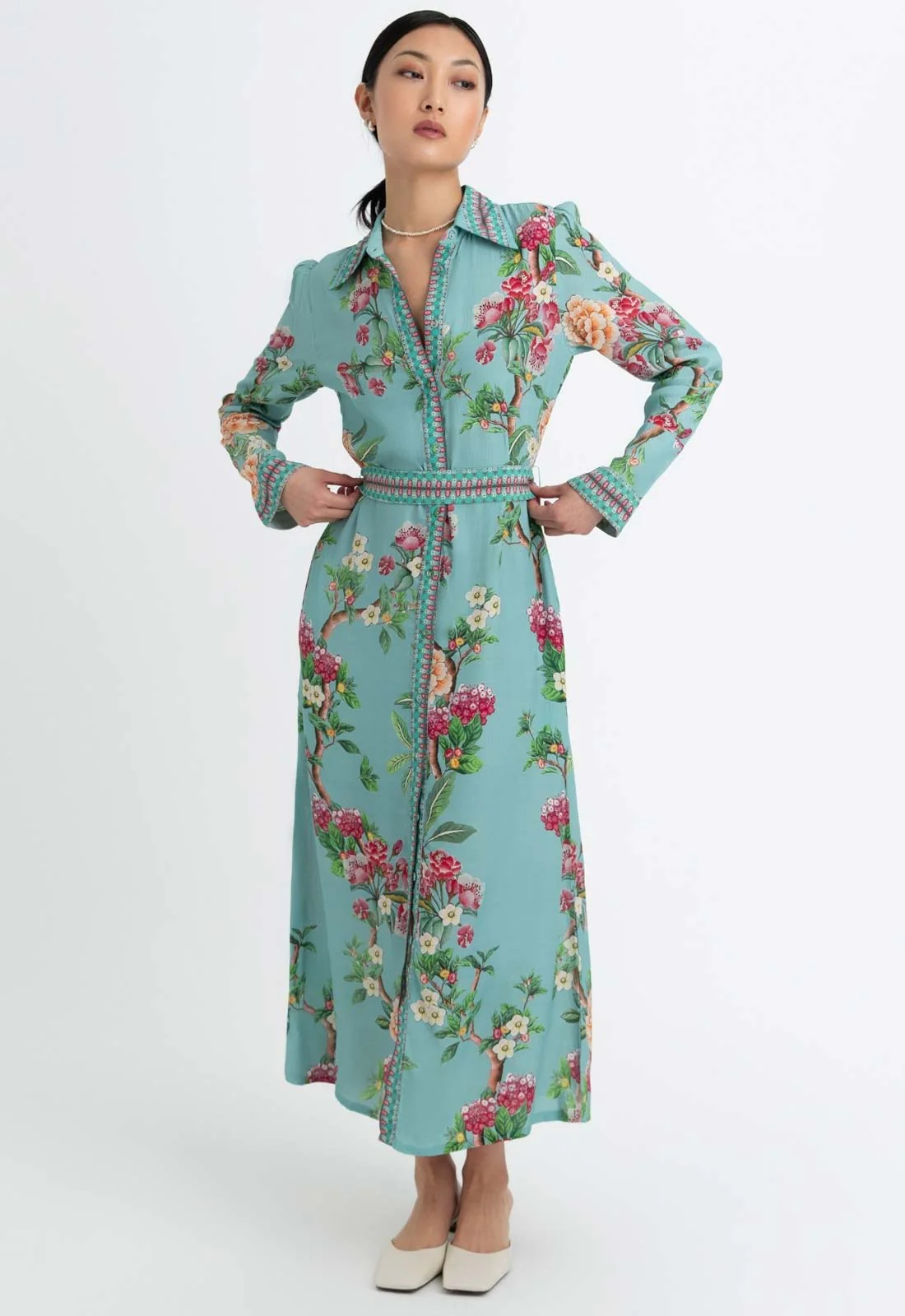 Raishma Studio Green Enola Green Dress