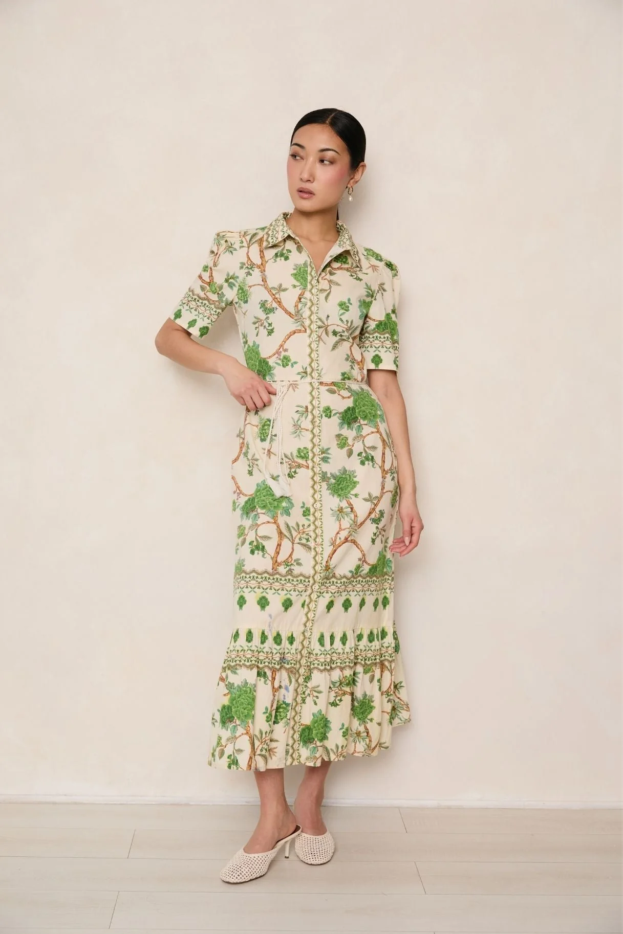 Raishma Studio Green Miranda Green Dress