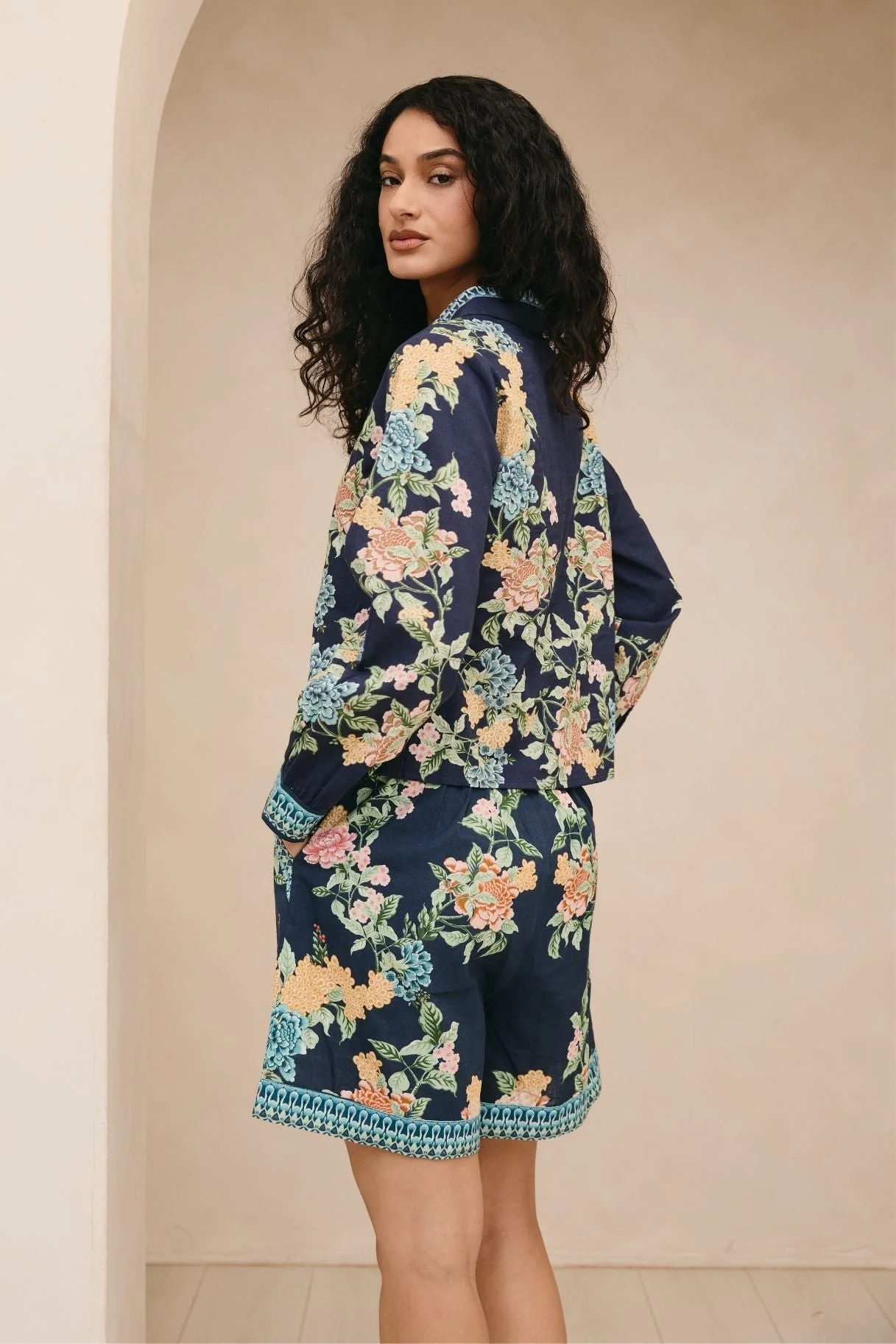 Raishma Studio Navy Amani Navy Shirt - Image 3