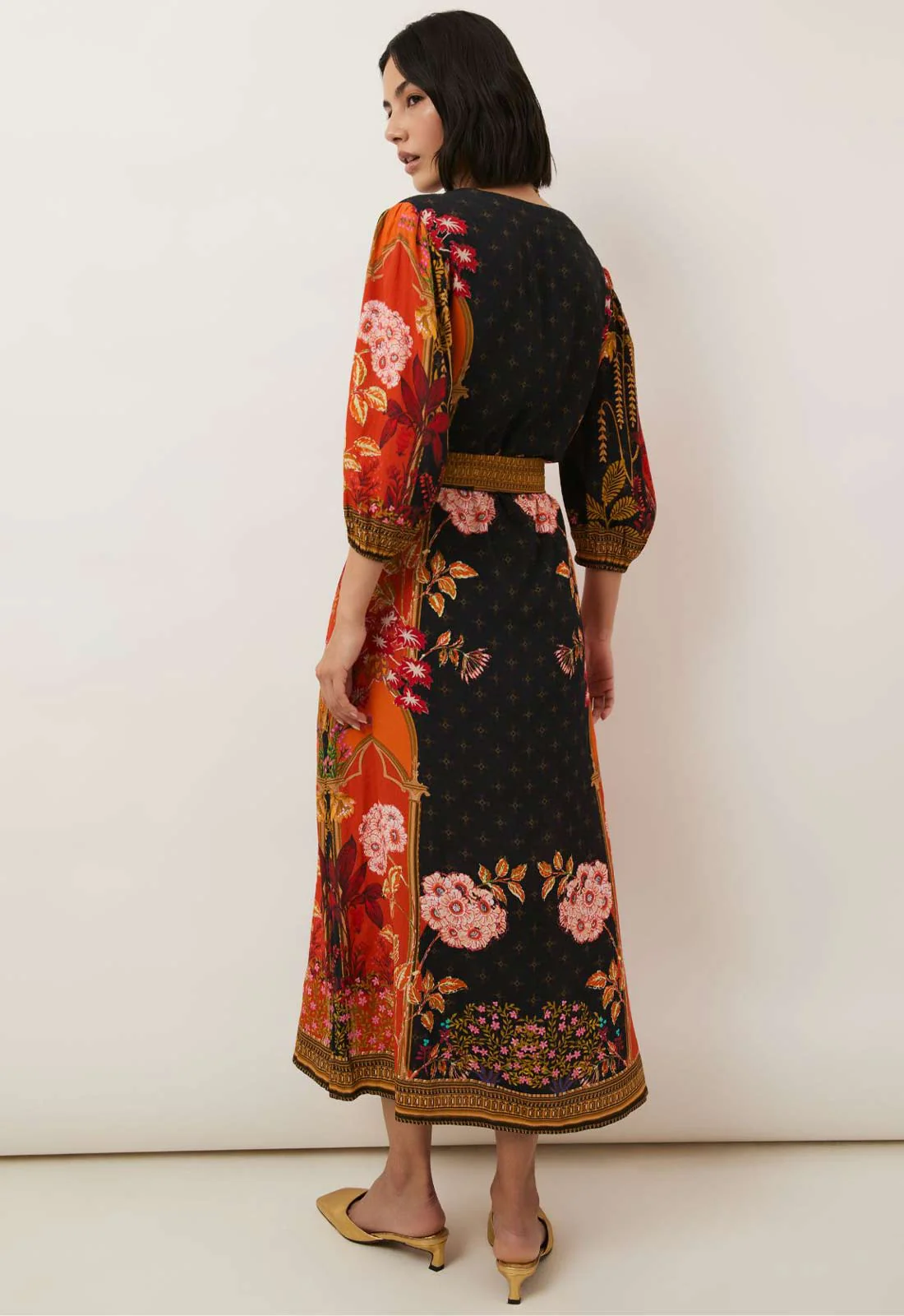 Raishma Studio Orange Emelia Dress - Image 3