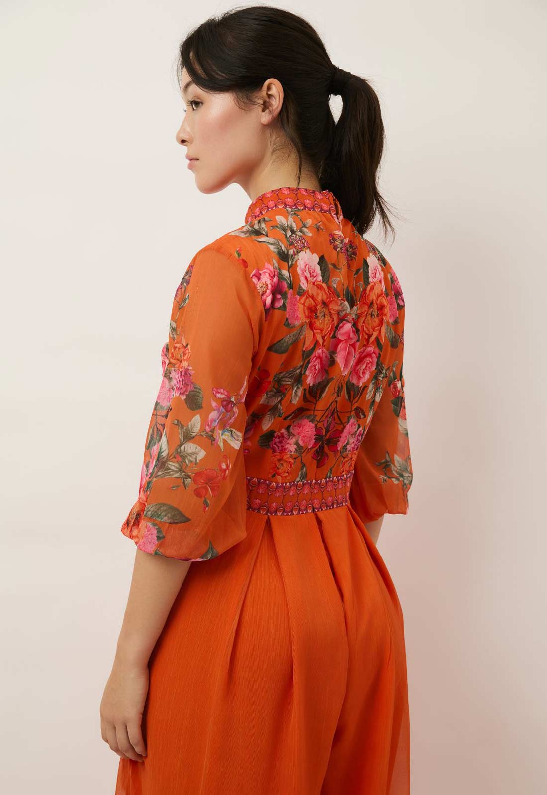 Raishma Studio Orange Harper Orange Jumpsuit - Image 2