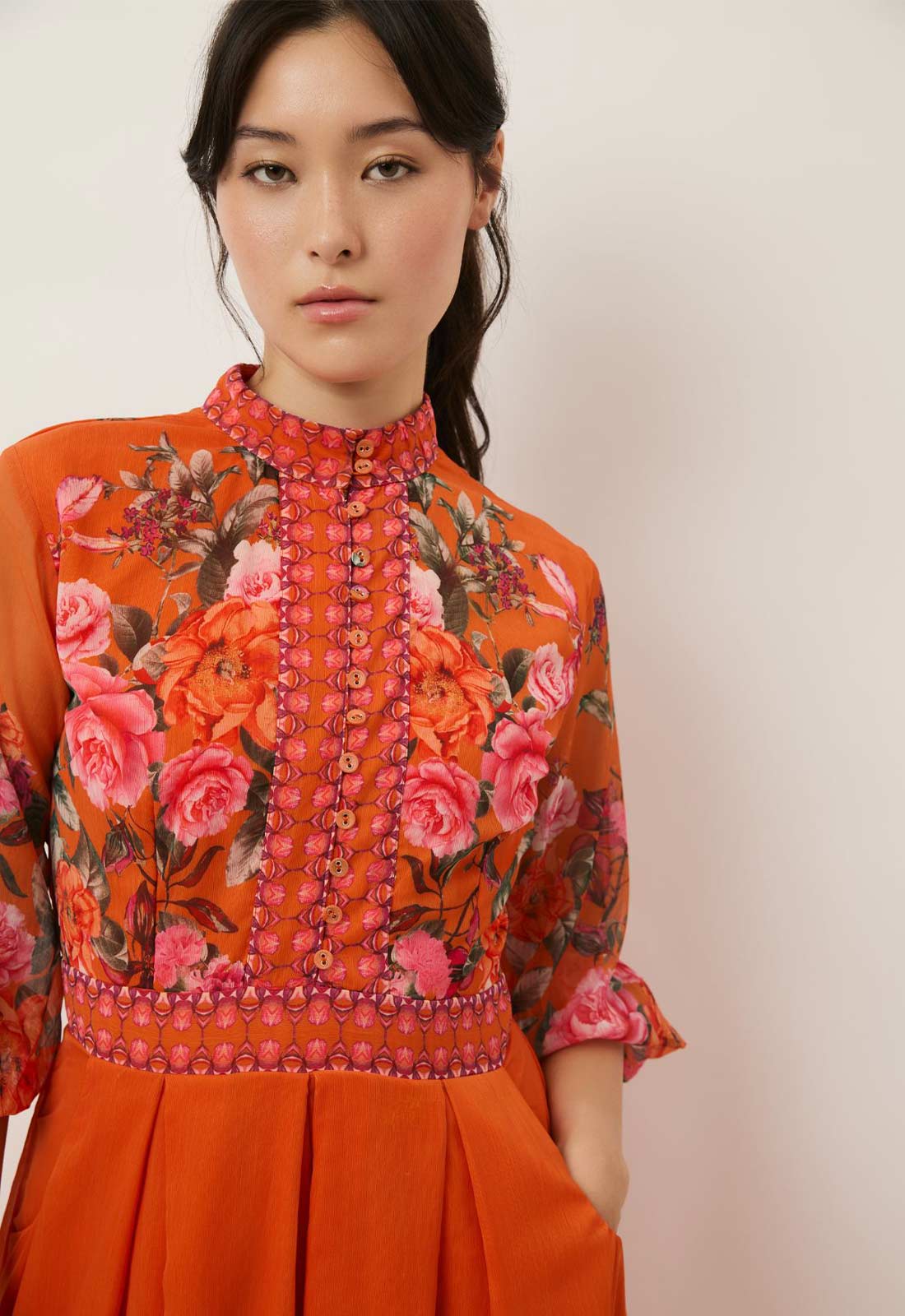 Raishma Studio Orange Harper Orange Jumpsuit - Image 3