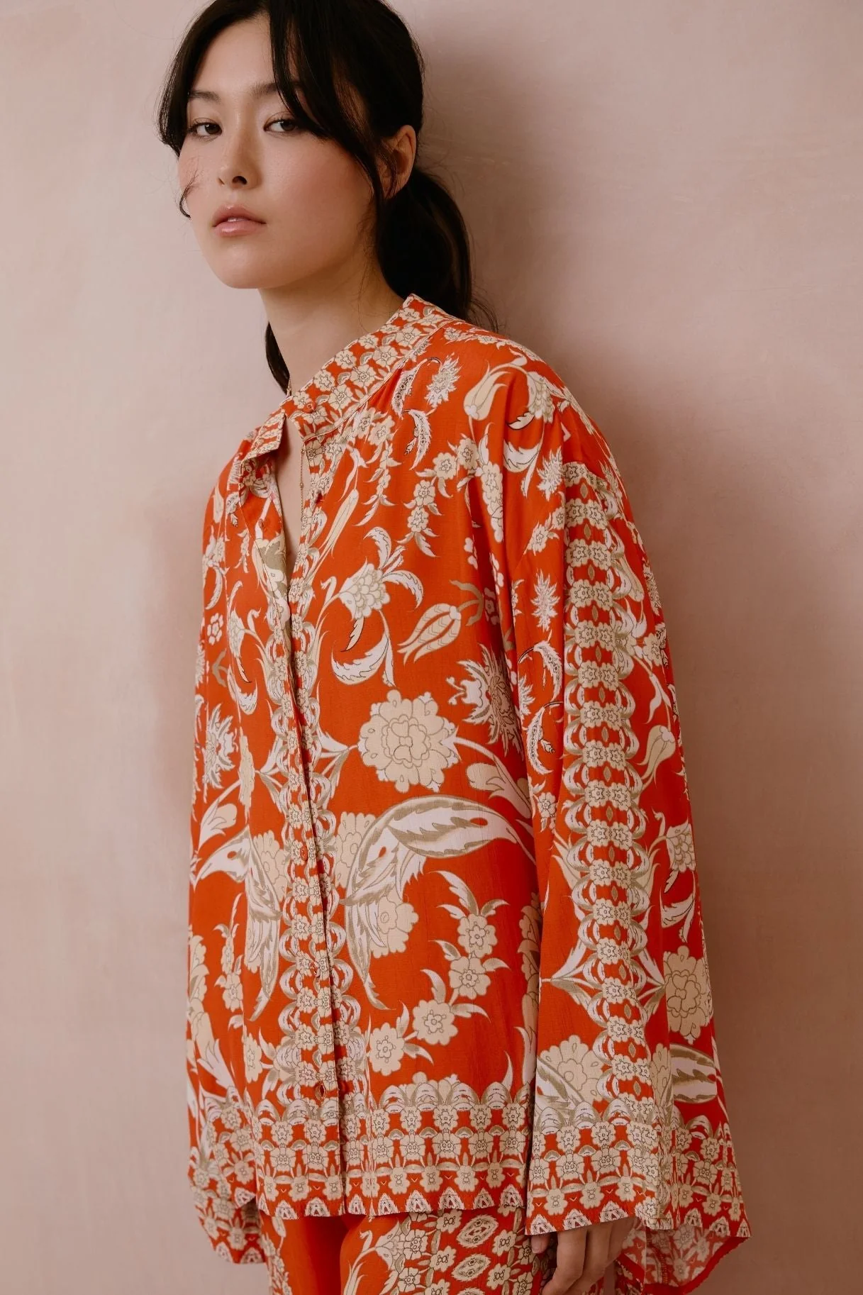 Raishma Studio Orange Sapphira Shirt - Image 2