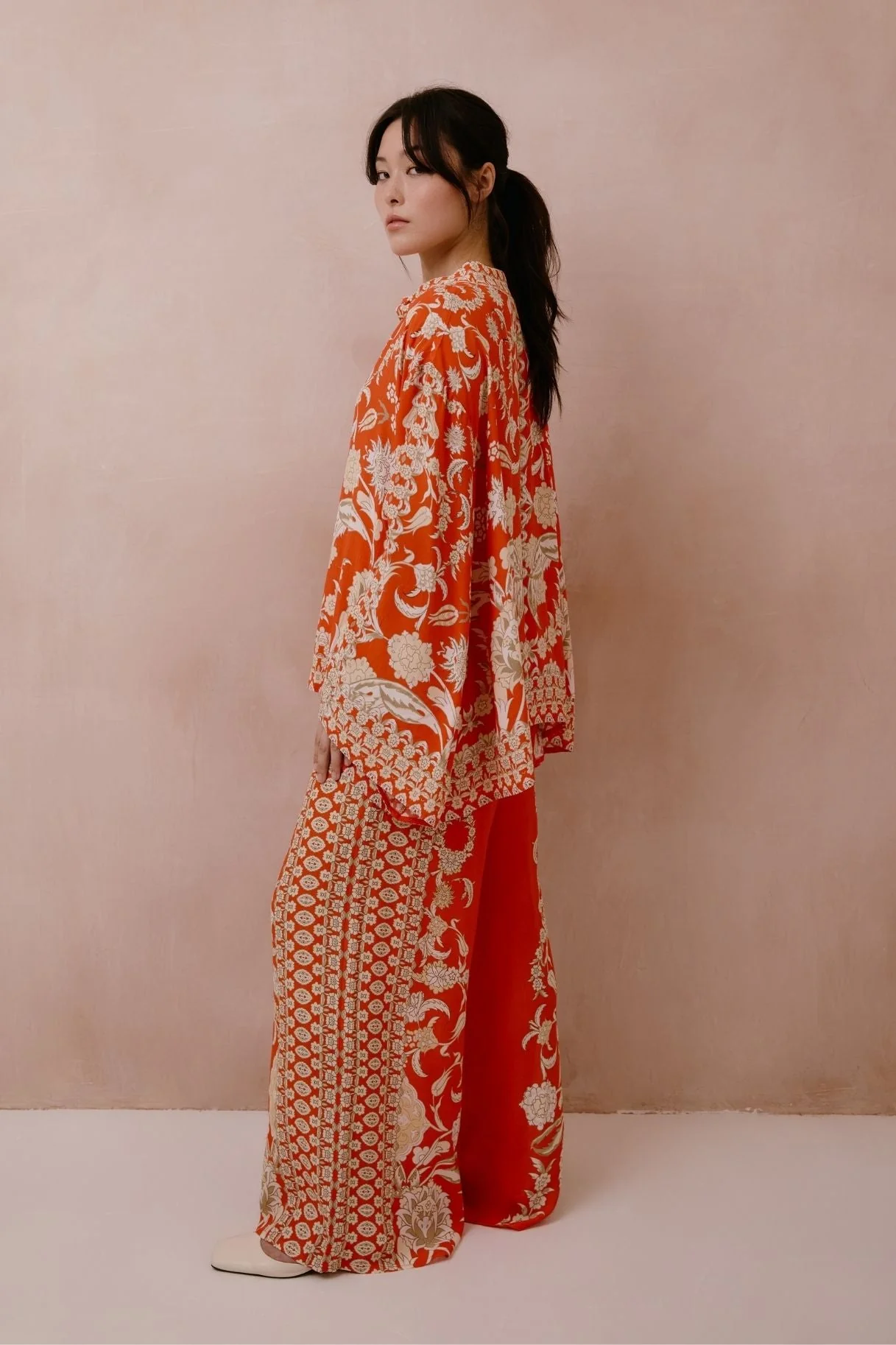 Raishma Studio Orange Sapphira Shirt - Image 3