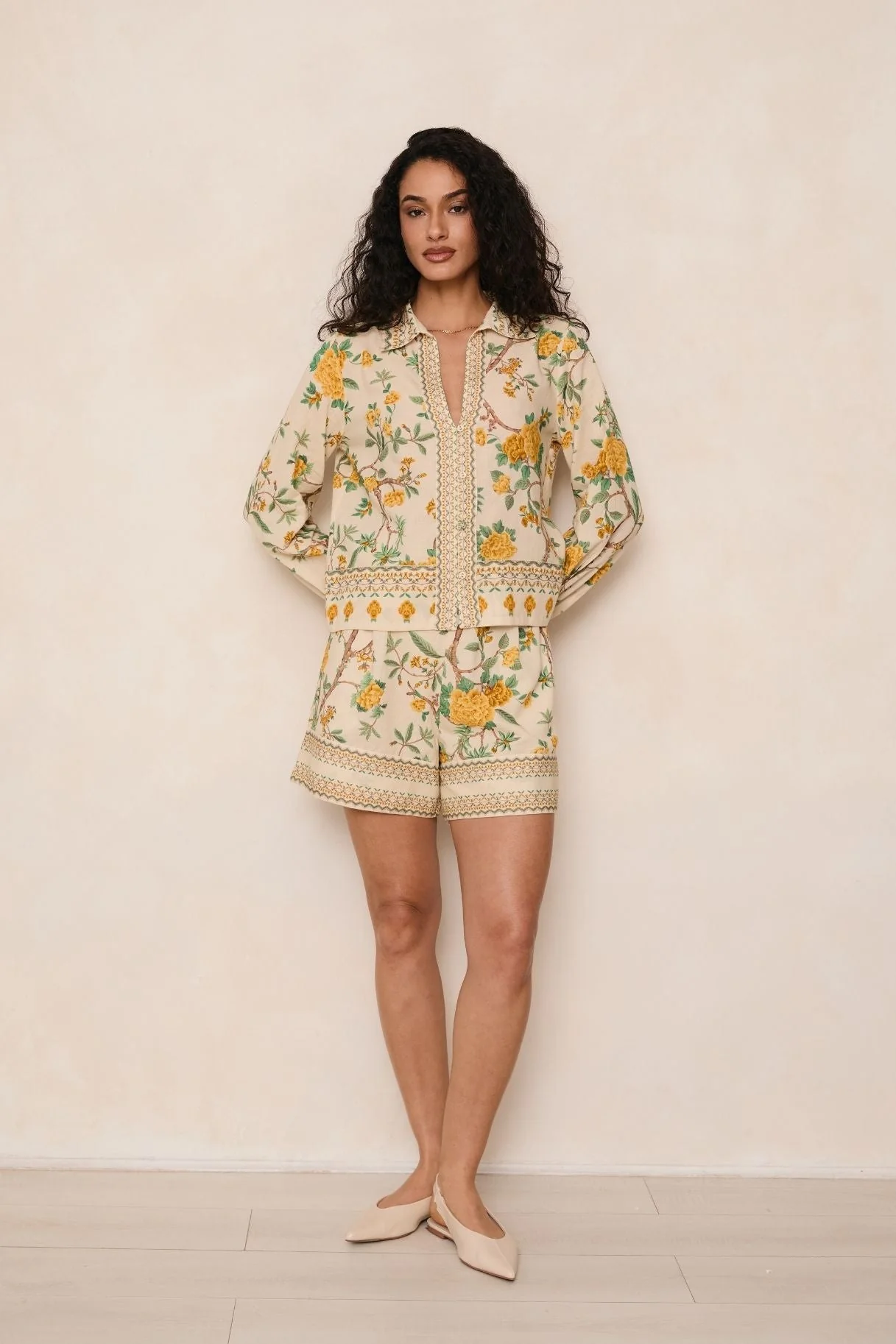 Raishma Studio Yellow Raffey Shirt - Image 2