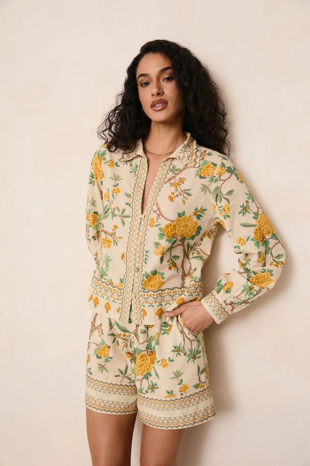 Raishma Studio Yellow Raffey Shirt - Image 3