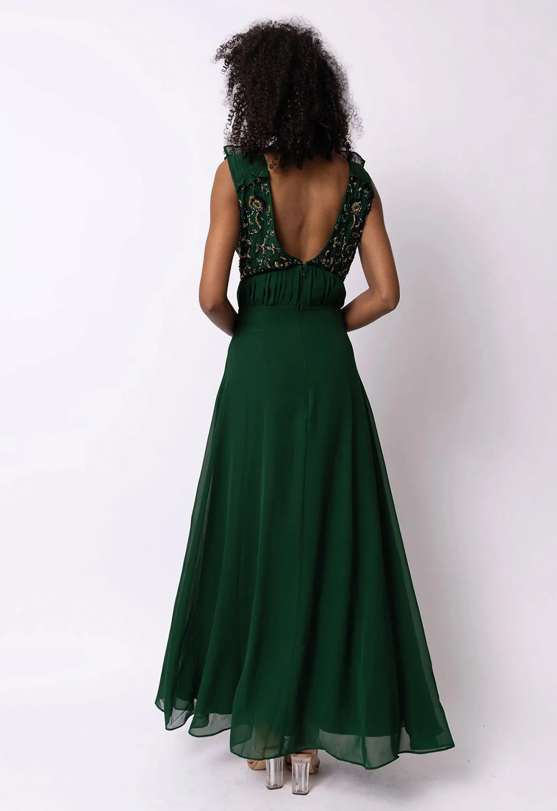 Raishma Couture Green Valerie Maxi Dress - Image 2