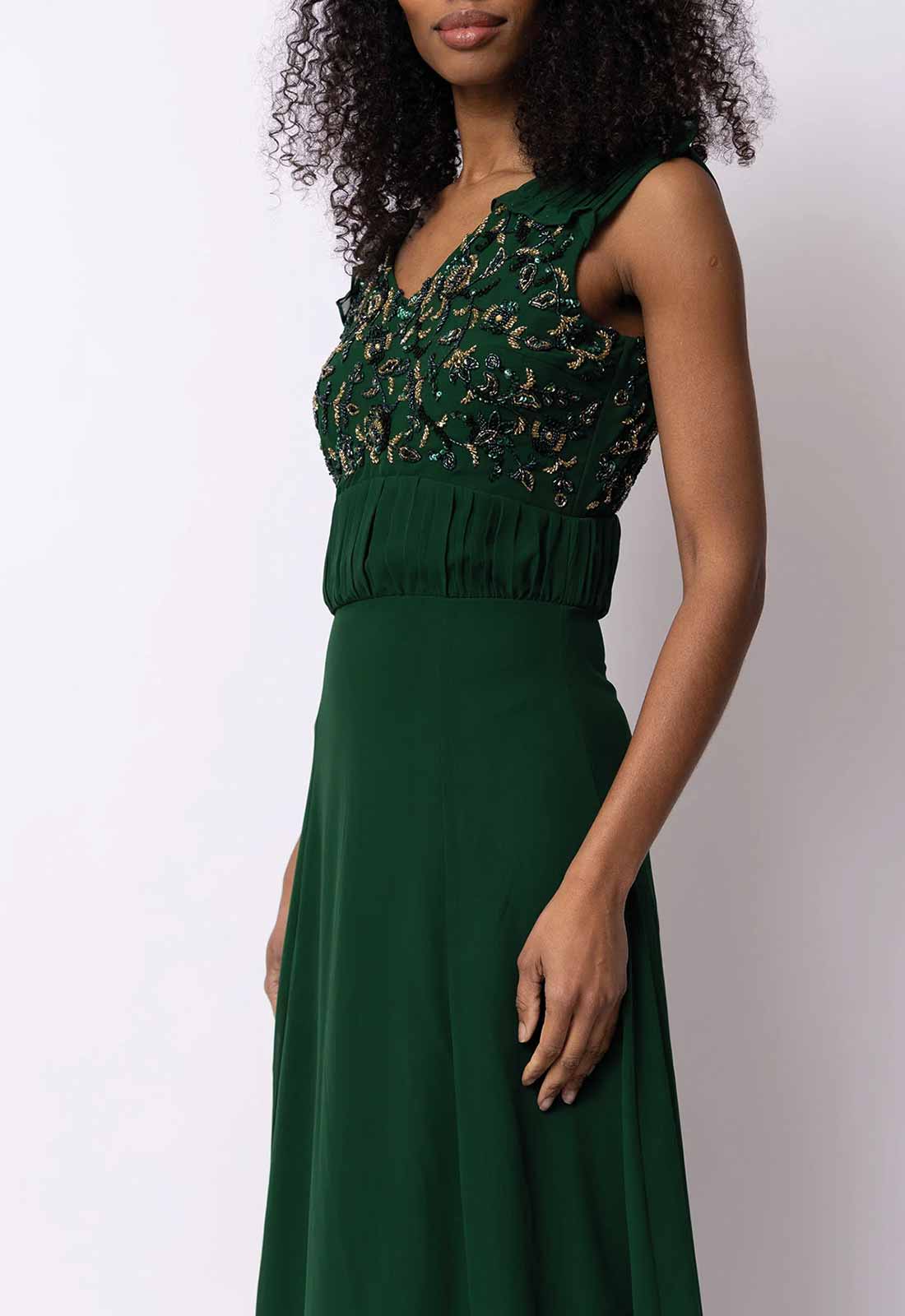 Raishma Couture Green Valerie Maxi Dress - Image 3