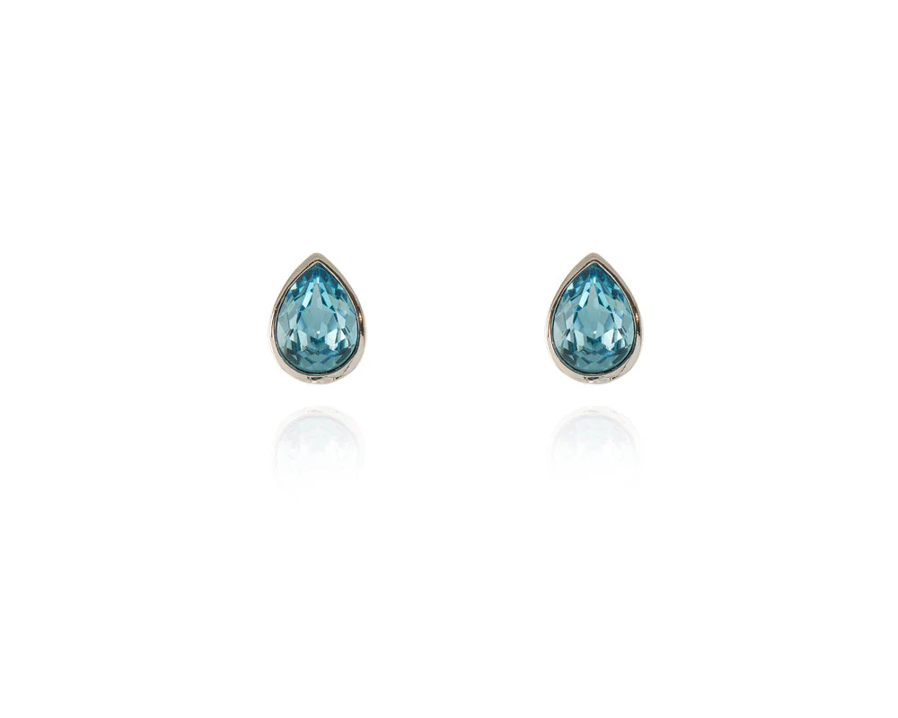 Cachet London Ran Silver Aquamarine Earrings - Image 10