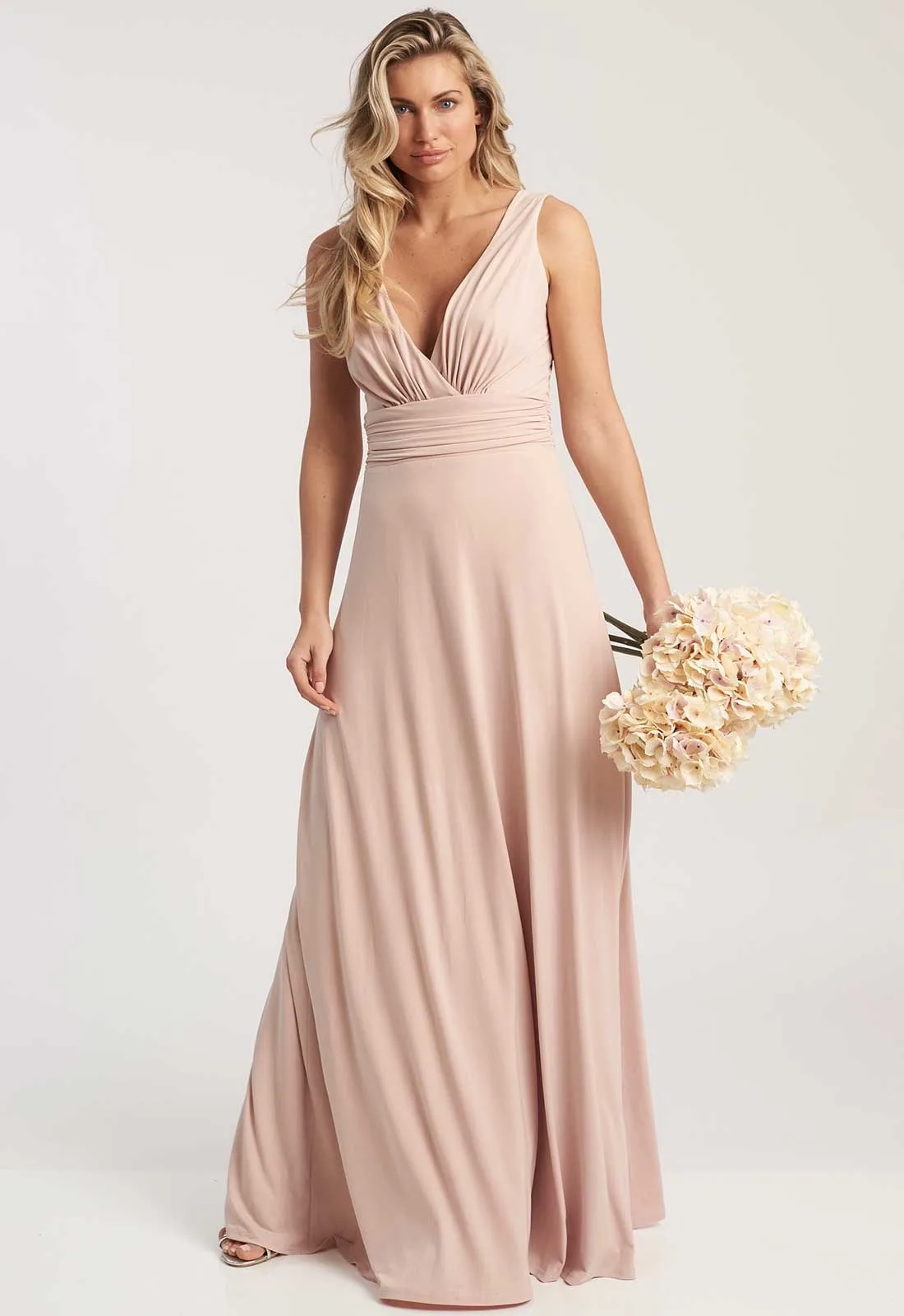Revie London Peach Liana maxi Dress - Image 3