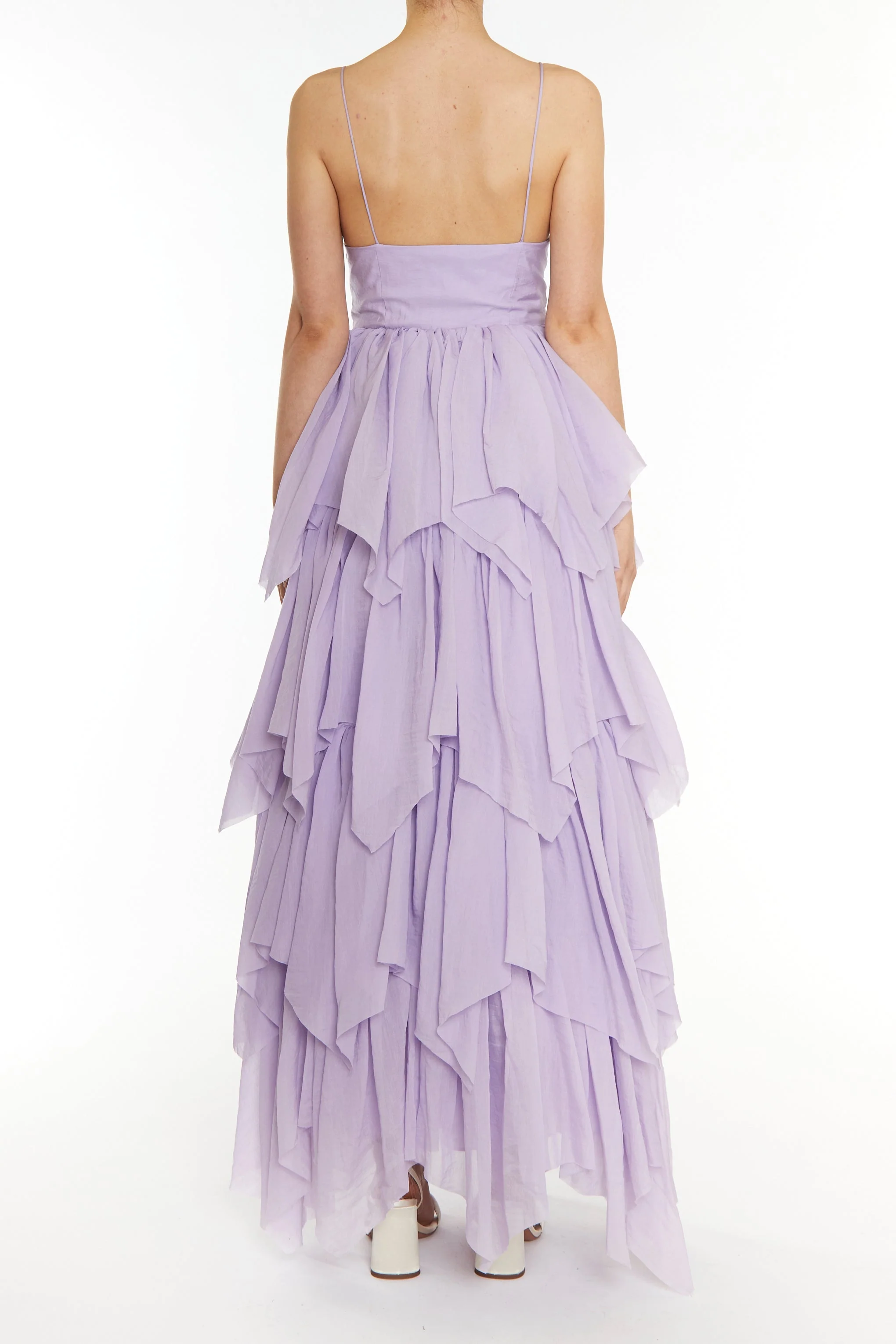 True Decadence Sadie Lilac Layered  Tulle Maxi Dress - Image 2