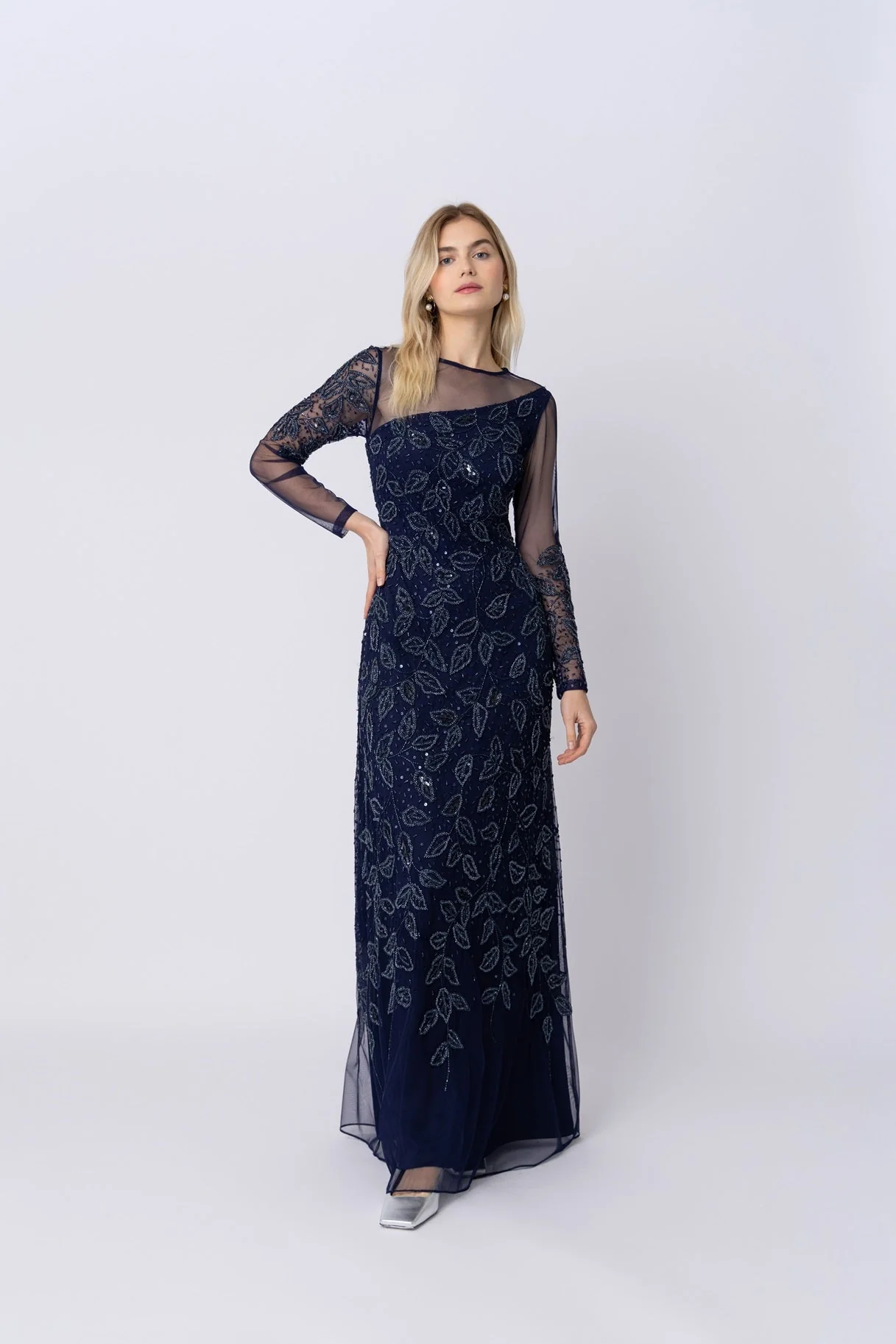 Raishma Couture Navy Sally Navy Gown