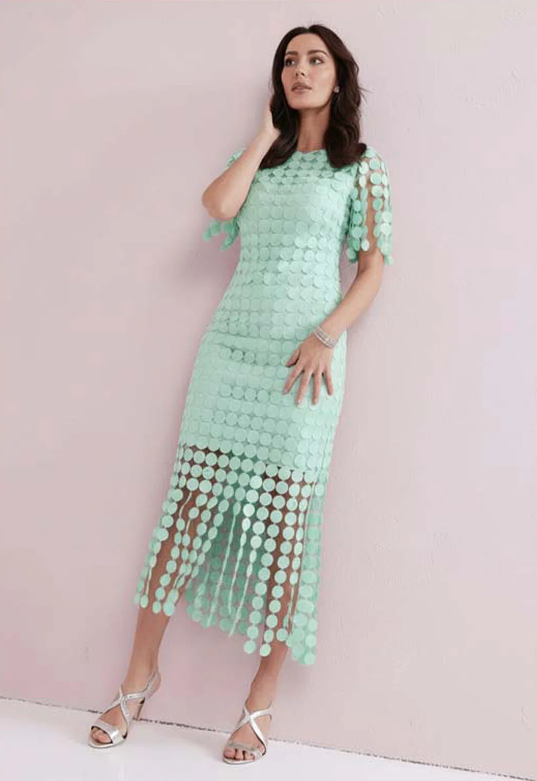 Samantha Jane Mint Sammi Cocktail Dress - Image 3