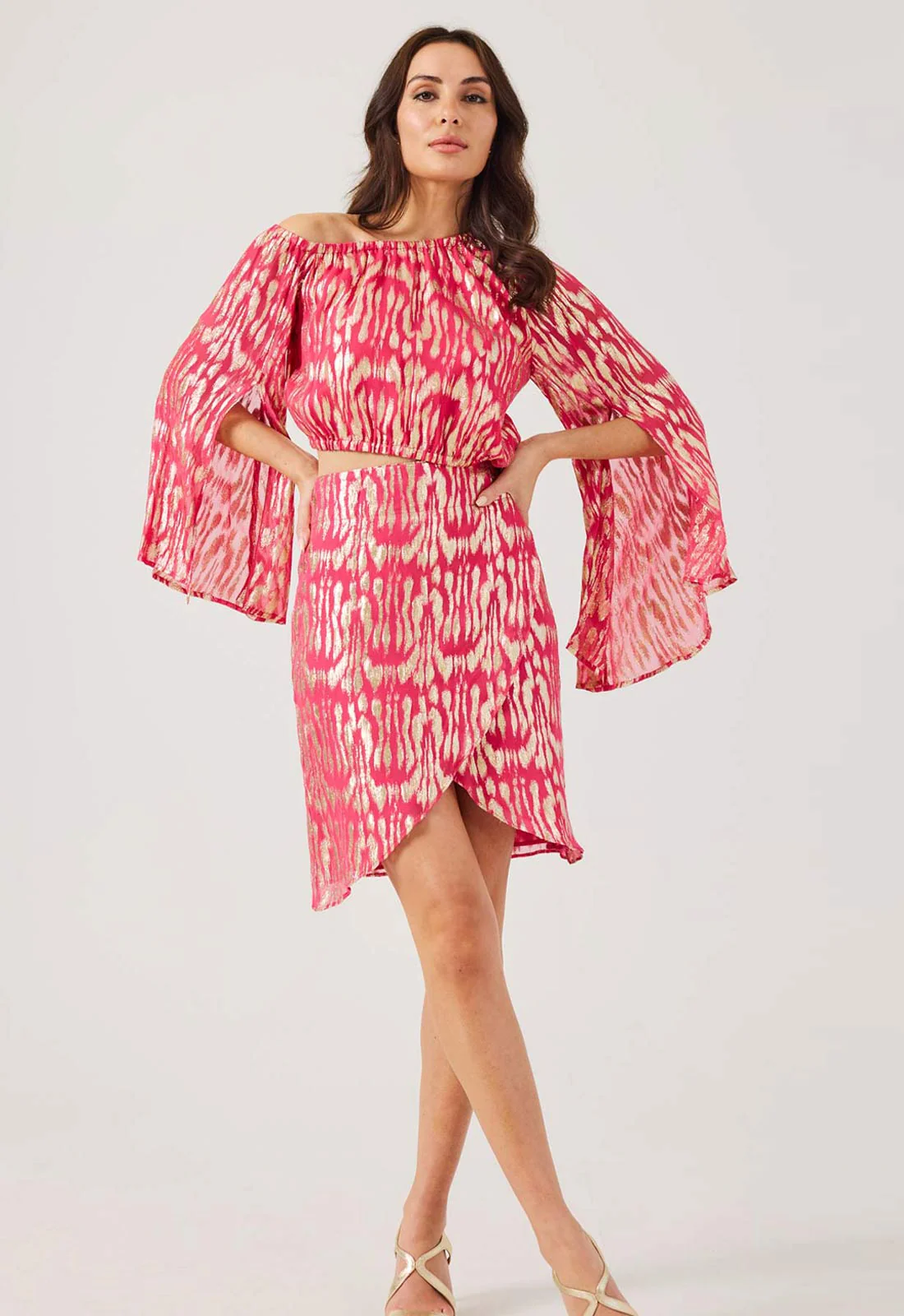 Samantha Jane Pink Kerrie Co-ord Set - Image 2