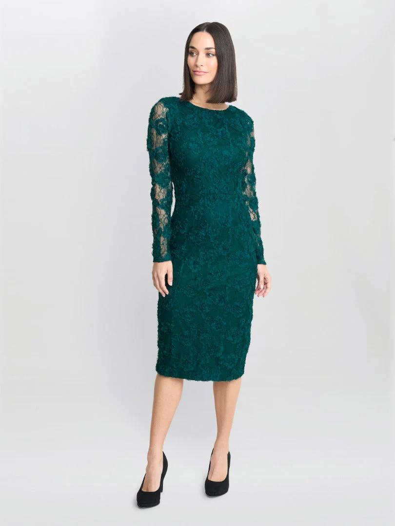 Gina Bacconi Scarlett Corded Floral Lace Dress - Image 4