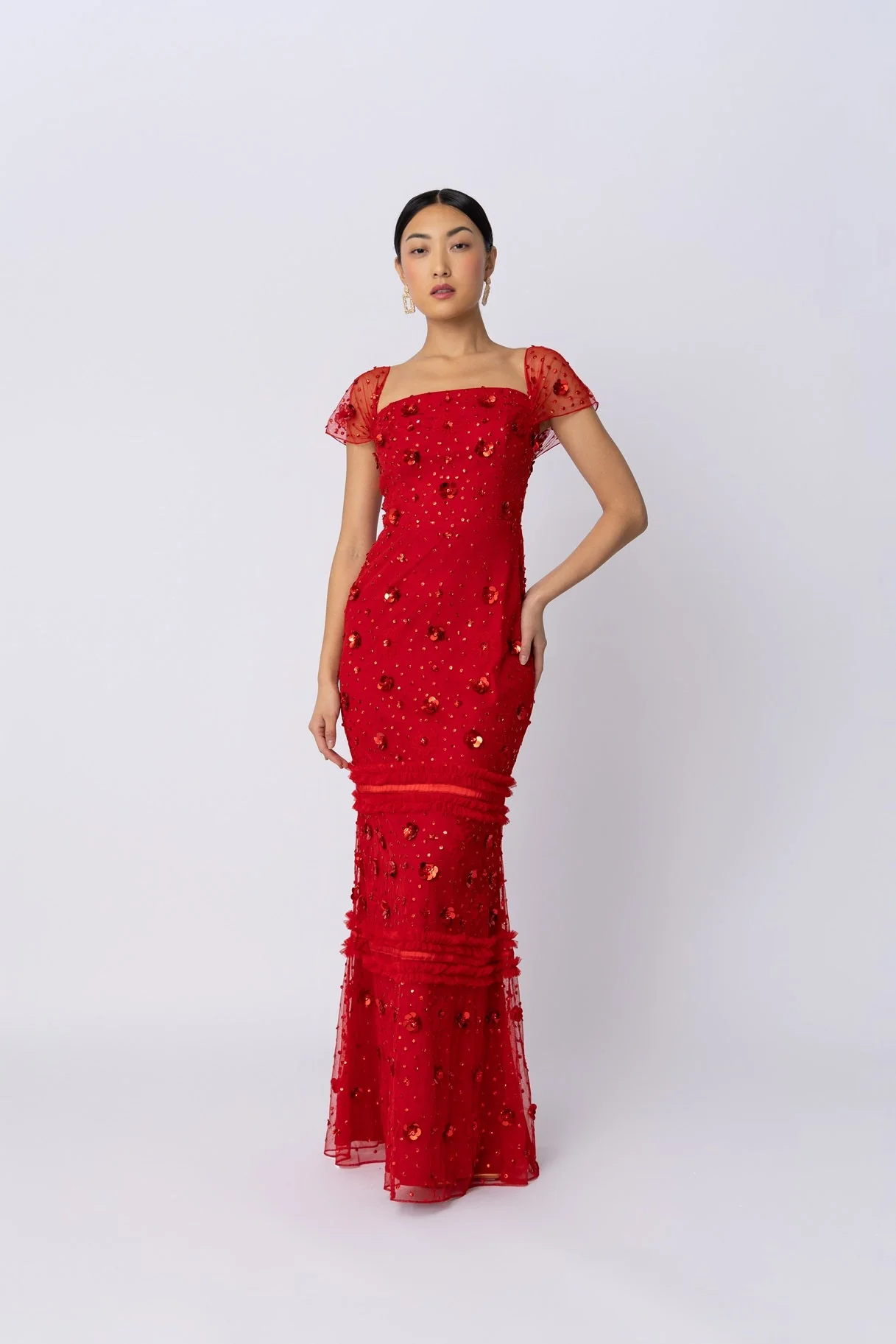 Raishma Couture Red Scarlett Gown