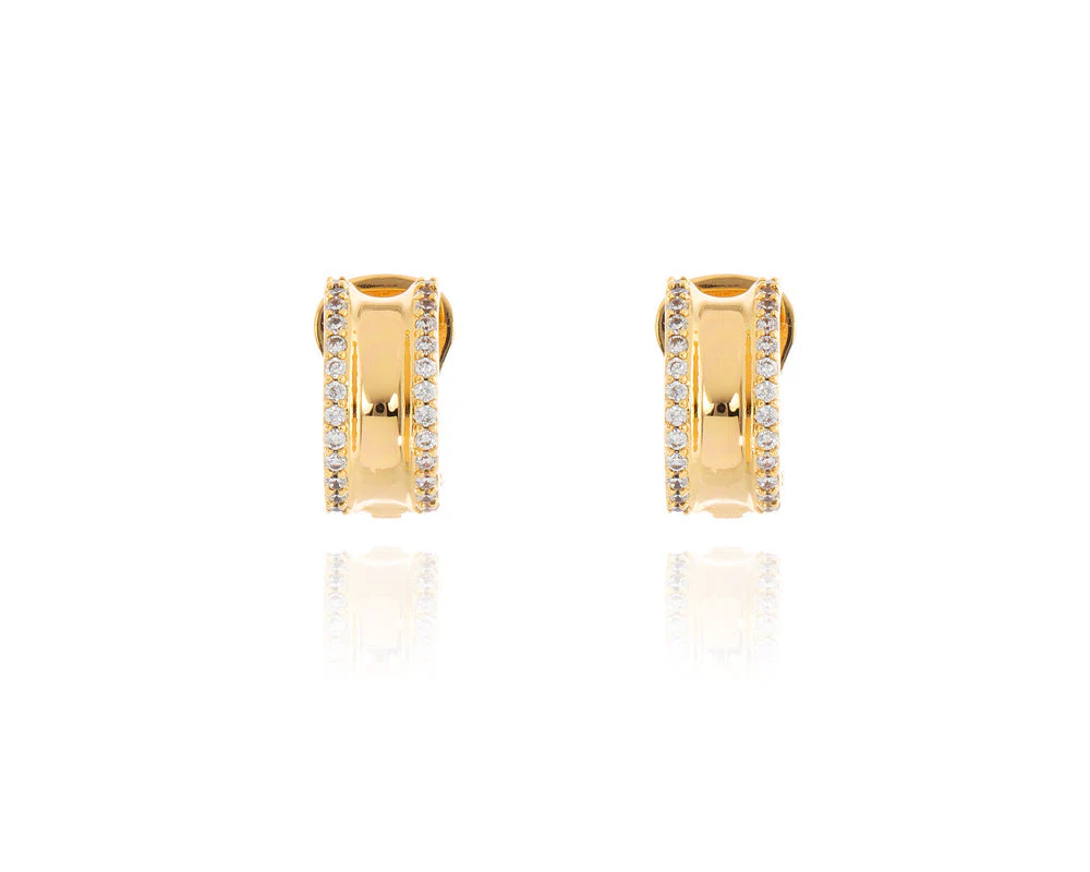 Cachet London Scoop Gold Clip On Earrings - Image 11