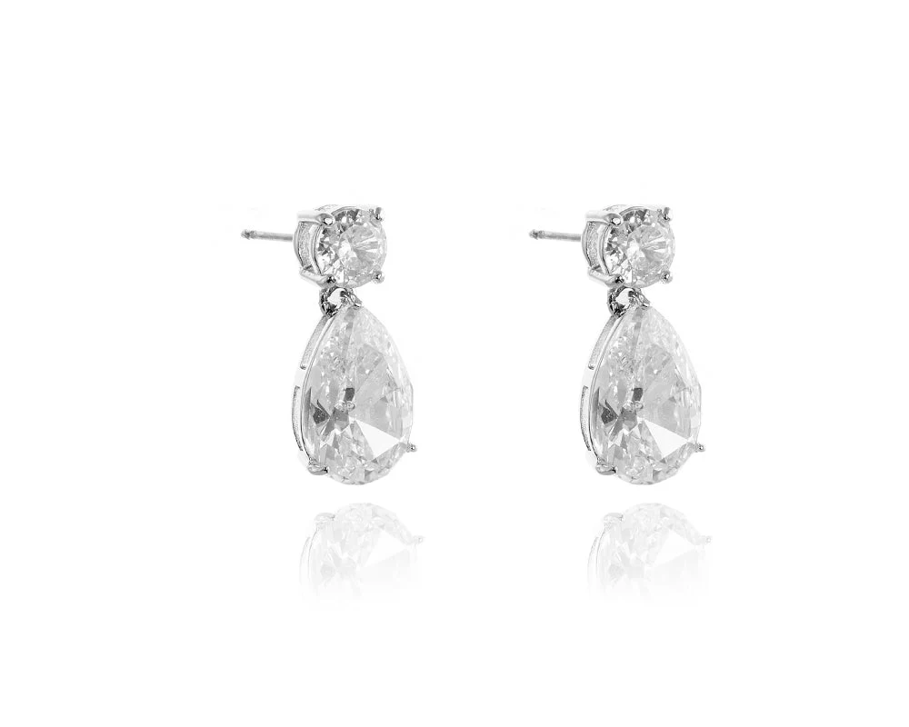 Cachet London Shade Silver Drop Earrings - Image 10