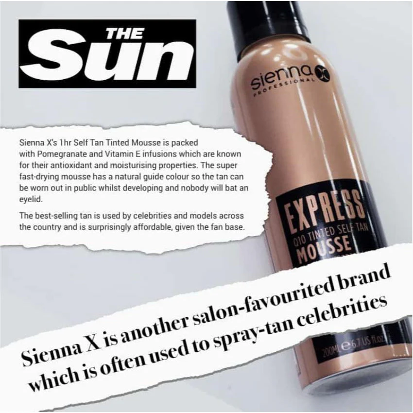 Sienna X EXPRESS Q10 Self Tan Tinted Mousse - Image 3