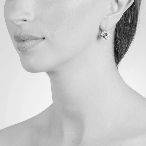 Cachet London Sosie Pavee Silver Earrings - Image 4