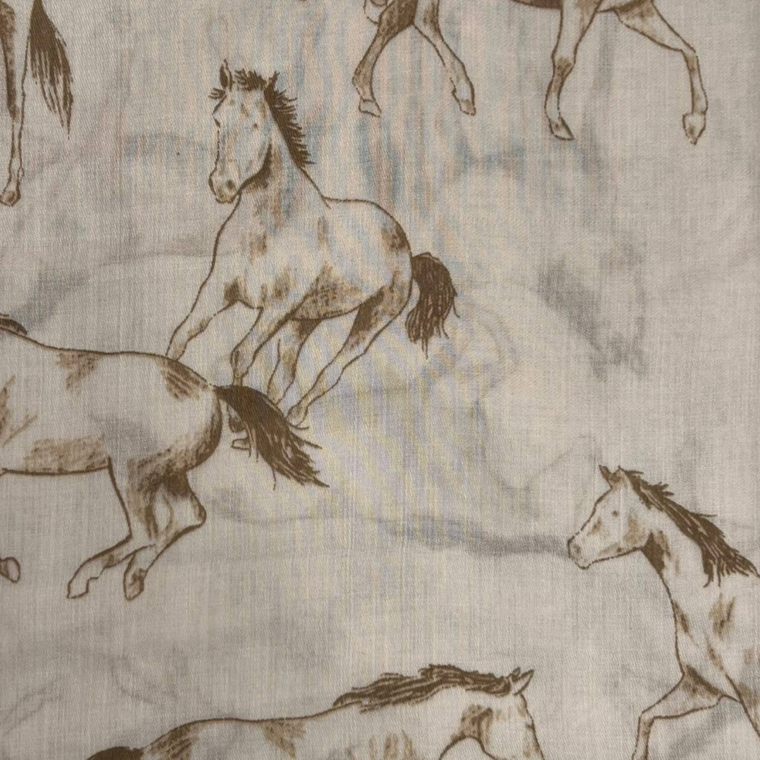 Soul Of Sita Horse Print On Solid Canvas: Black - Image 8