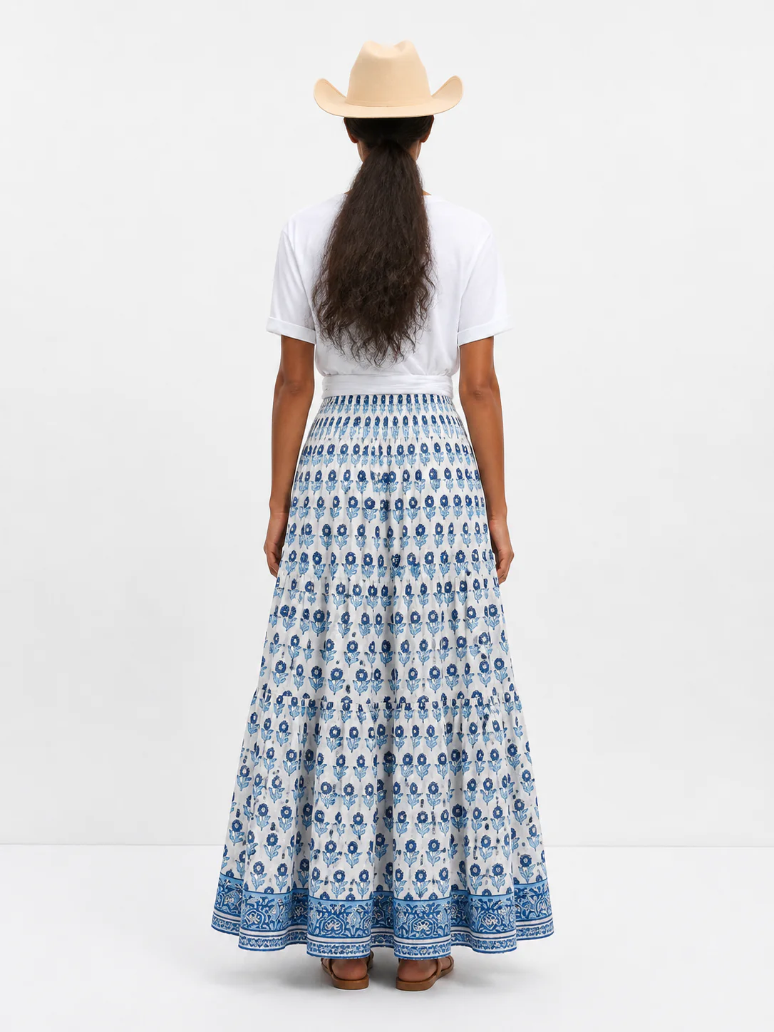 Soul Of Sita Maxi Gypsy Skirt In Woodblock Print - Image 2