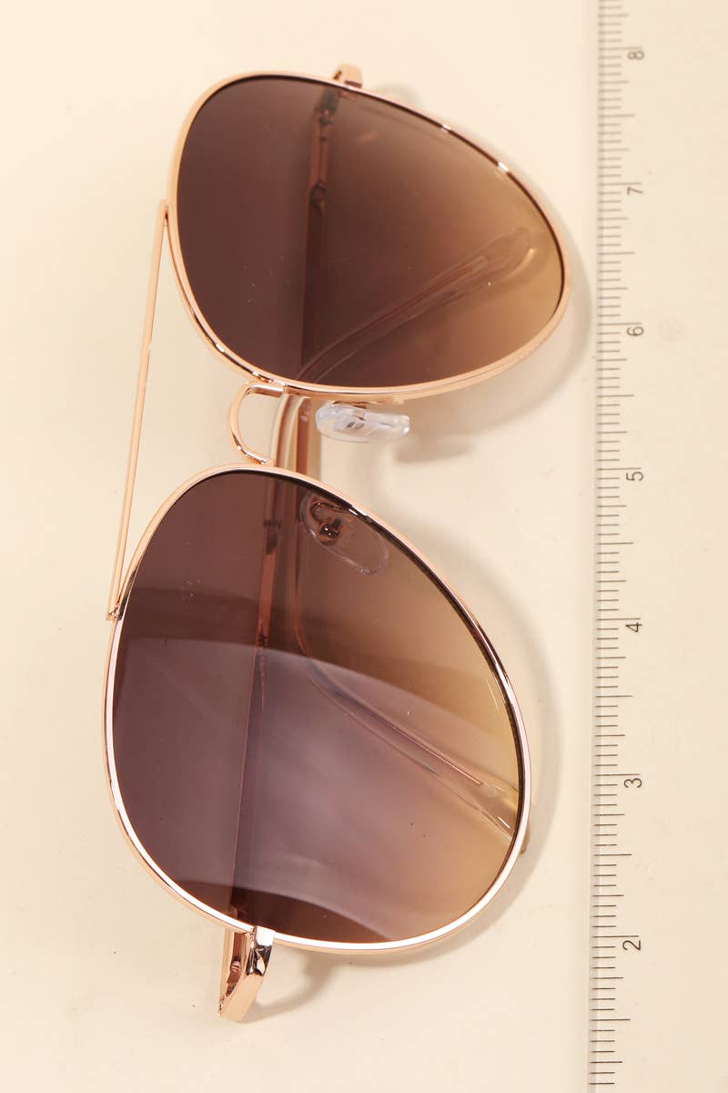 Soul Of Sita Oversized Double Bridge Fashion Aviator Sunglasses: Multi - Image 3