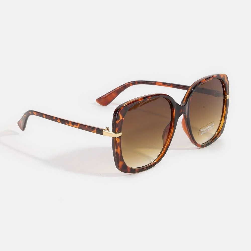 Soul Of Sita Oversized Square Gold Temple Accent Sunglasses: Assorted - Image 4