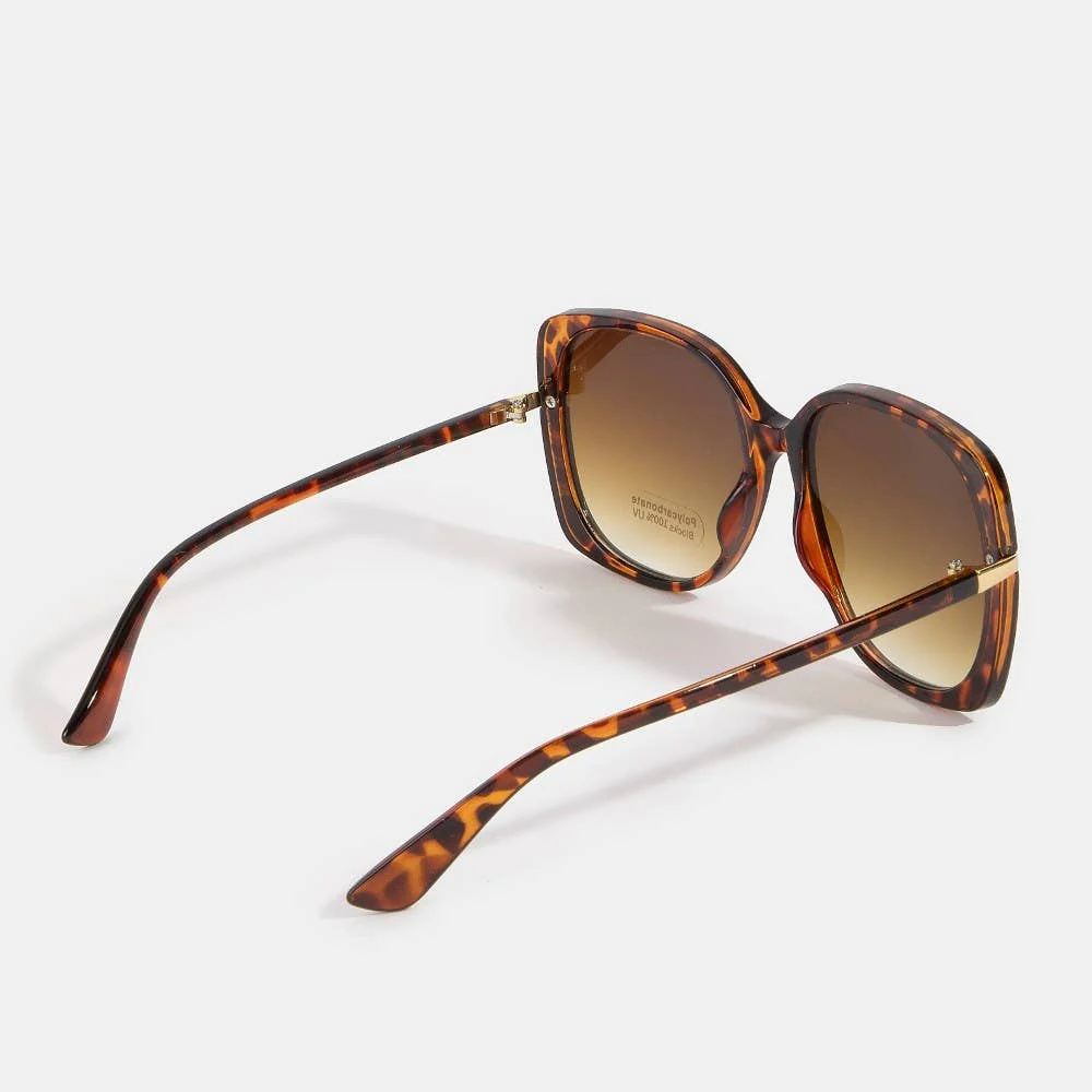 Soul Of Sita Oversized Square Gold Temple Accent Sunglasses: Assorted - Image 5