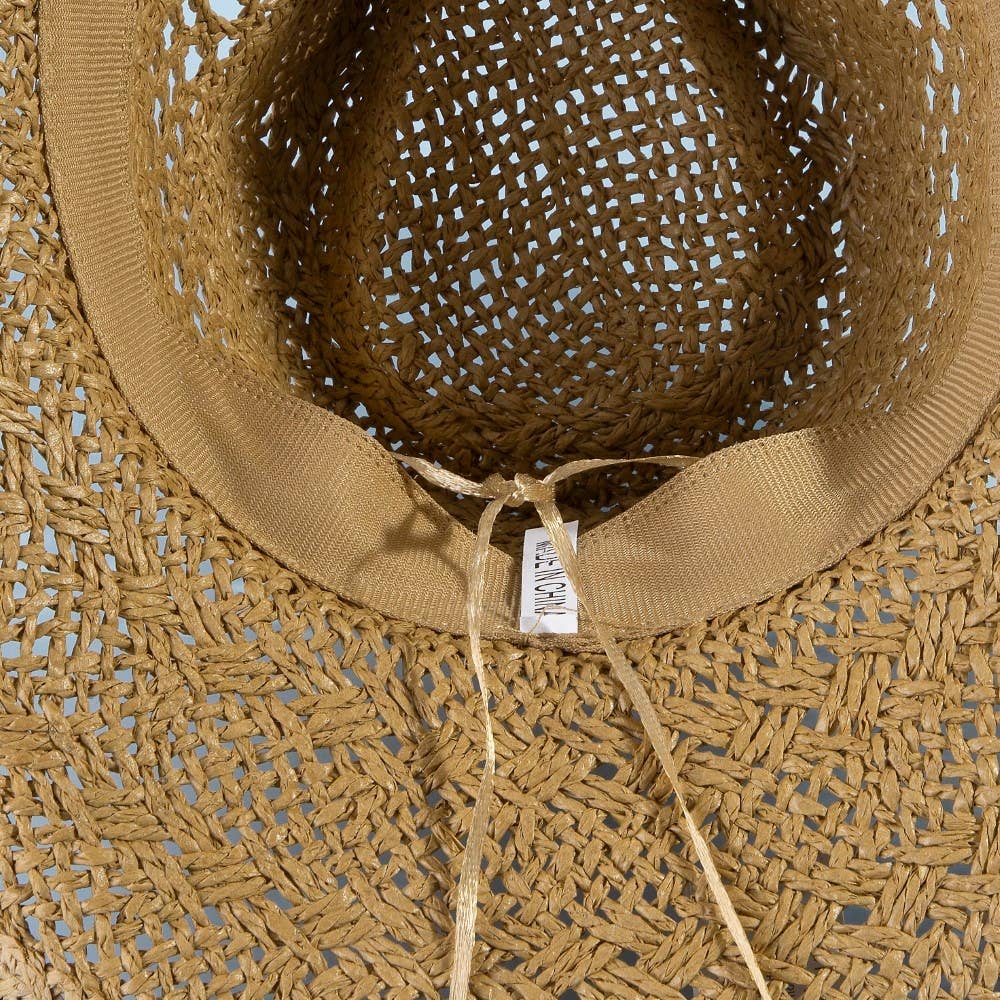 Soul Of Sita Straw Braid Western Cowboy Hat: Bei - Image 7