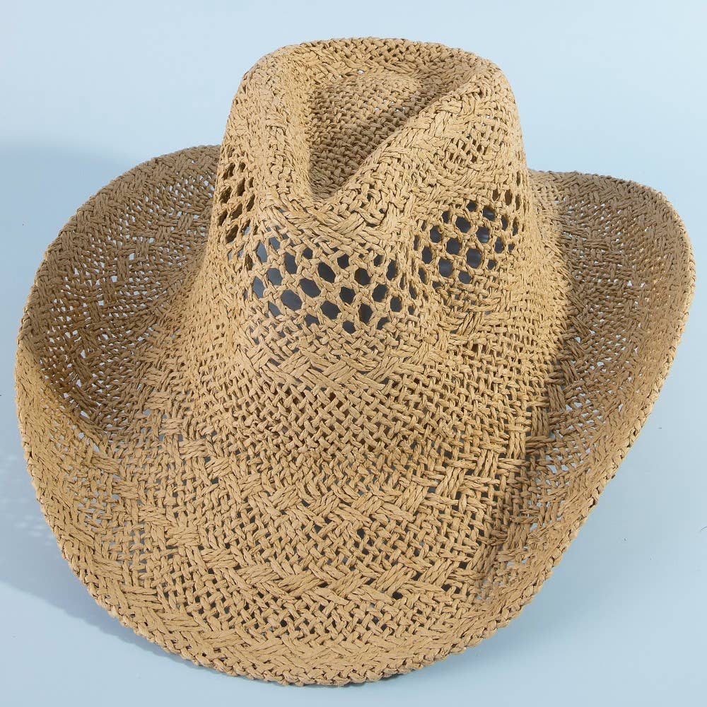 Soul Of Sita Straw Braid Western Cowboy Hat: Kh - Image 3