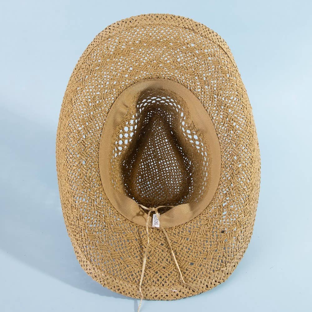 Soul Of Sita Straw Braid Western Cowboy Hat: Kh - Image 4