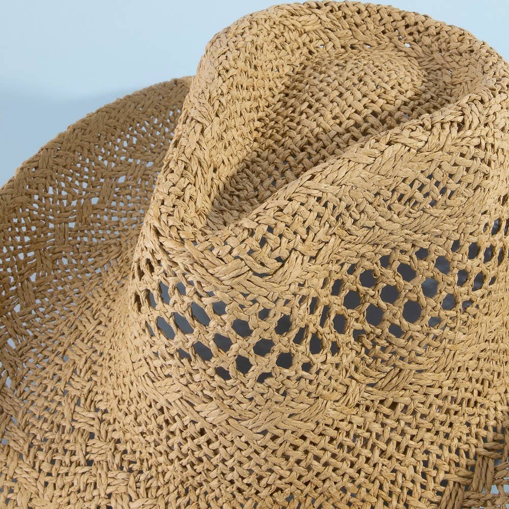 Soul Of Sita Straw Braid Western Cowboy Hat: Kh - Image 5