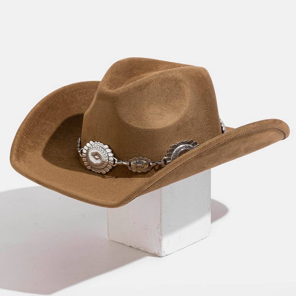 Soul Of Sita Western Concho Cowboy Hat: Dbr