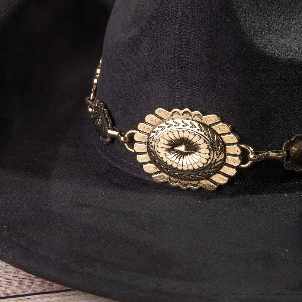 Soul Of Sita Western Concho Cowboy Hat: Dbr - Image 6