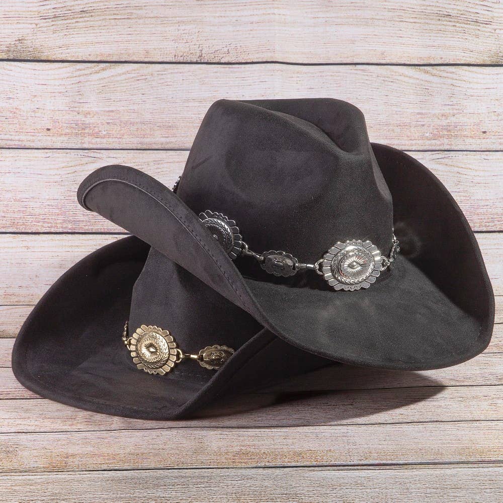 Soul Of Sita Western Concho Cowboy Hat: Dbr - Image 9