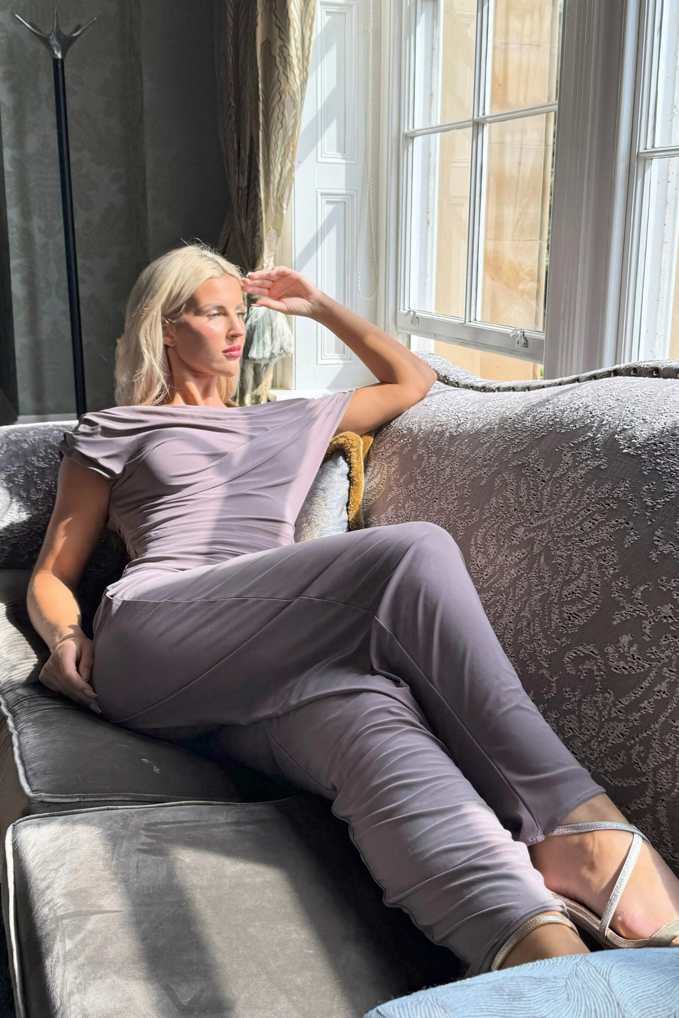 Atom Label Grey Taupe D1 Ss26 Carbon Jumpsuit - Image 5